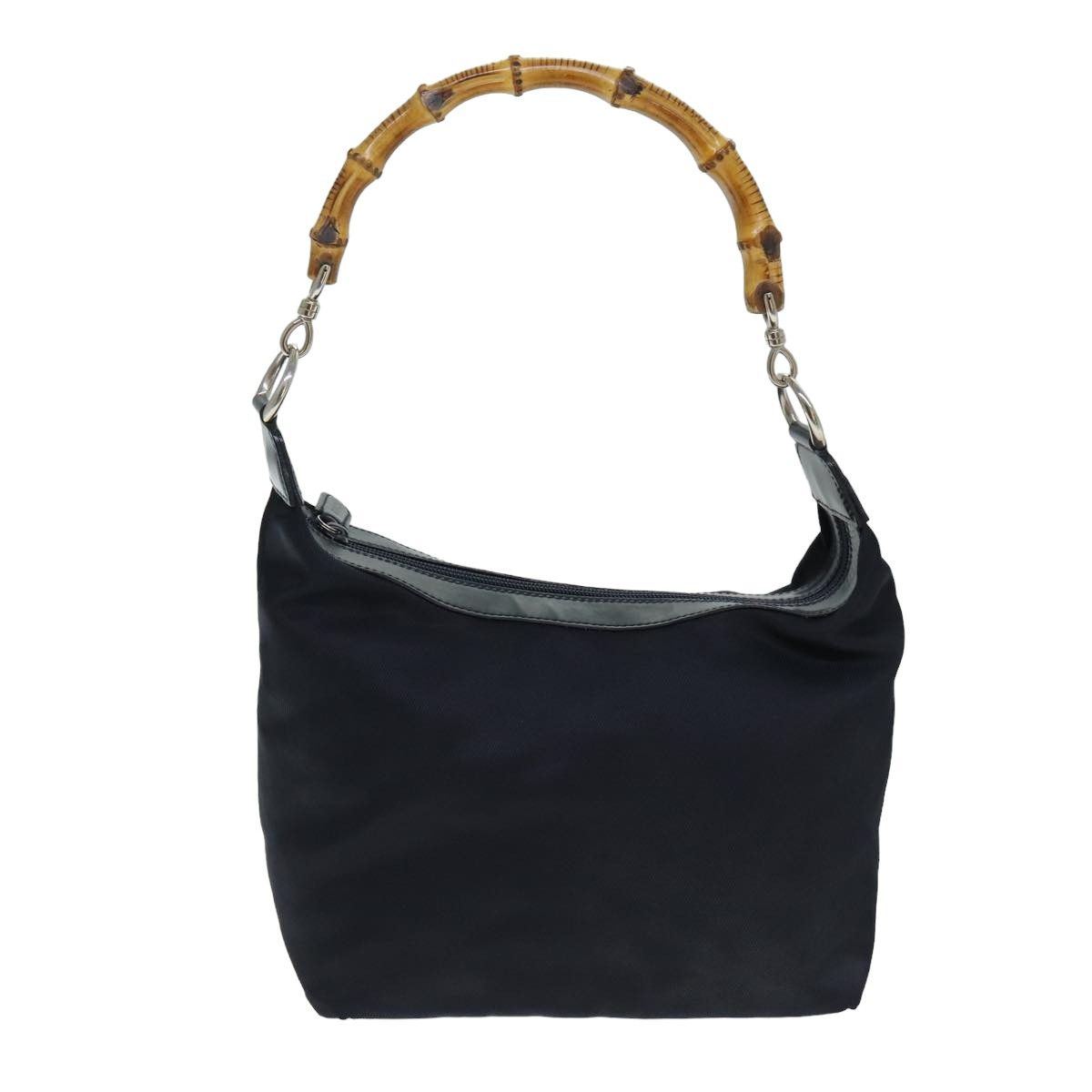 Gucci Bamboo Black Synthetic Shoulder Bag (Pre-Owned) Size ONE SIZE - 1 Thumbnail
