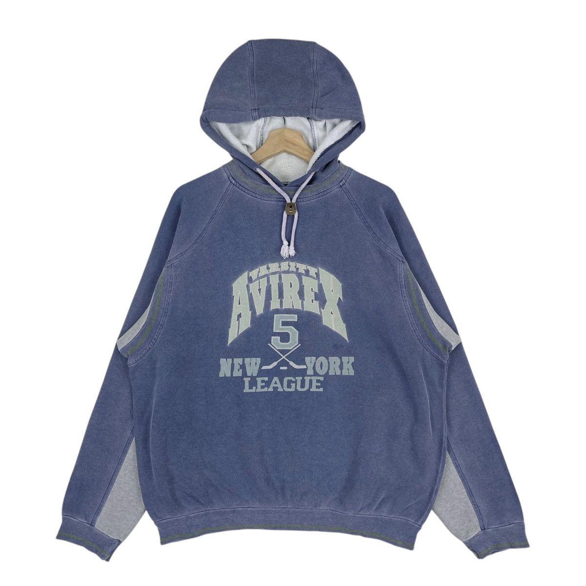 Avirex × Vintage 90’s Avirex New York League Sweatshirt Size US L / EU 52-54 / 3 - 1 Thumbnail