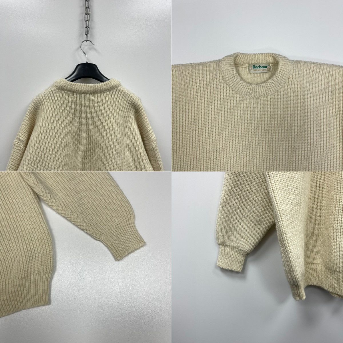 Barbour Barbour D481 Fisherman’s Wool Knit Heavy Vintage Sweater Size US XL / EU 56 / 4 - 5 Thumbnail