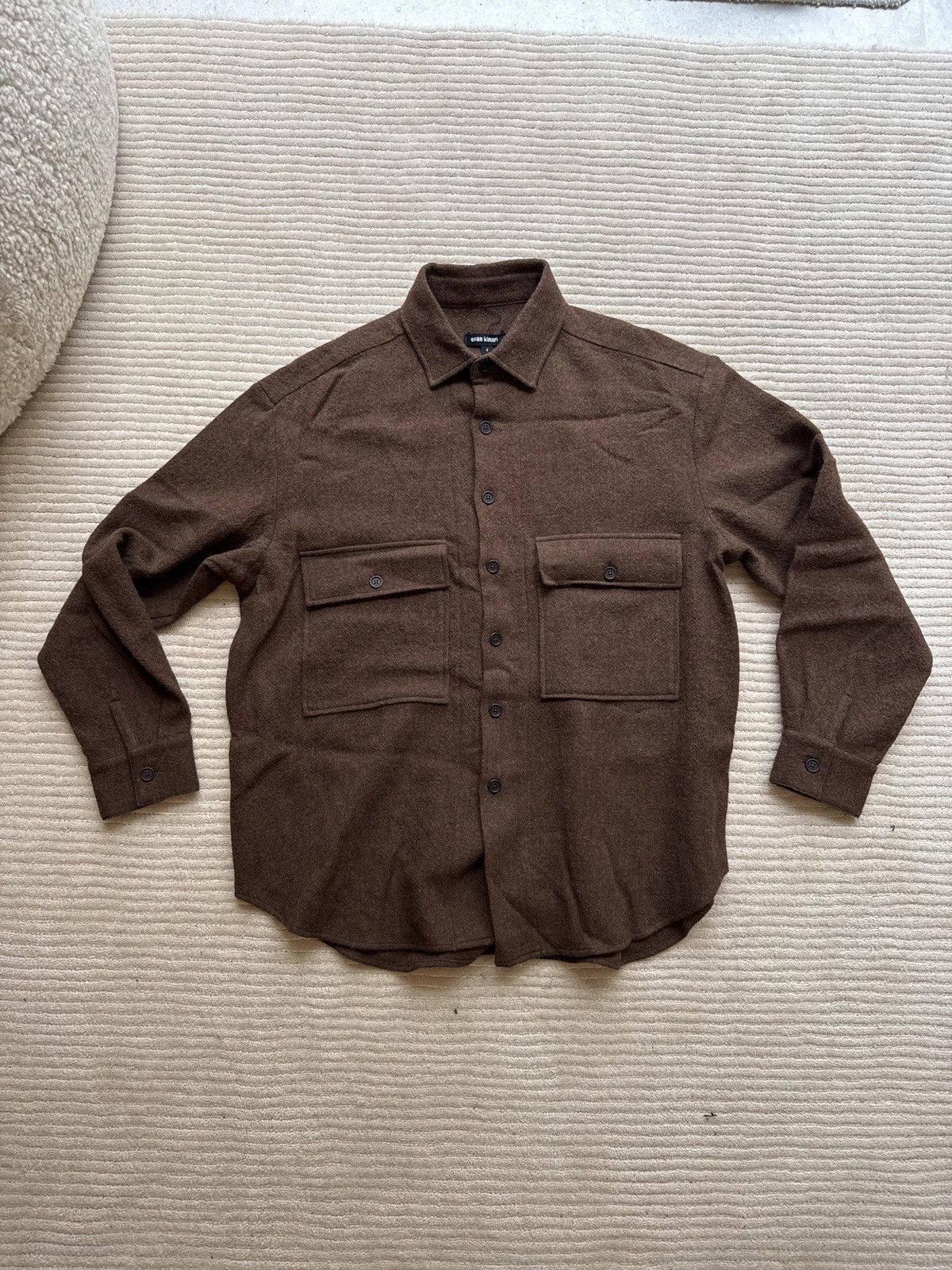 Evan Kinori Wool Gauze Big Shirt Size US S / EU 44-46 / 1 - 1 Thumbnail