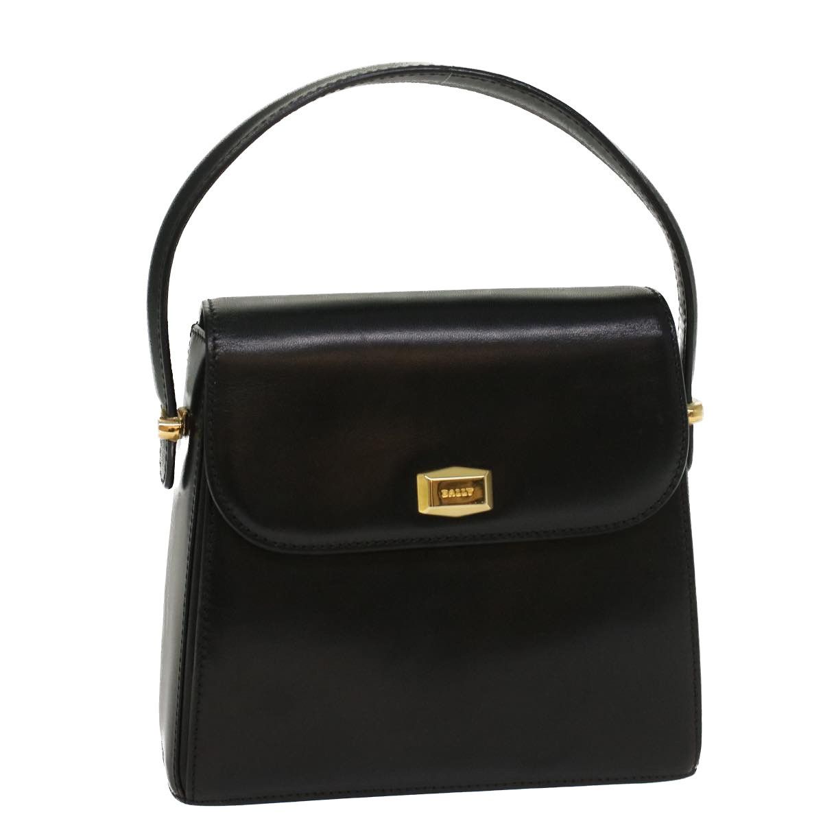image of Bally Hand Bag Leather Black Auth Yk8682, Women's