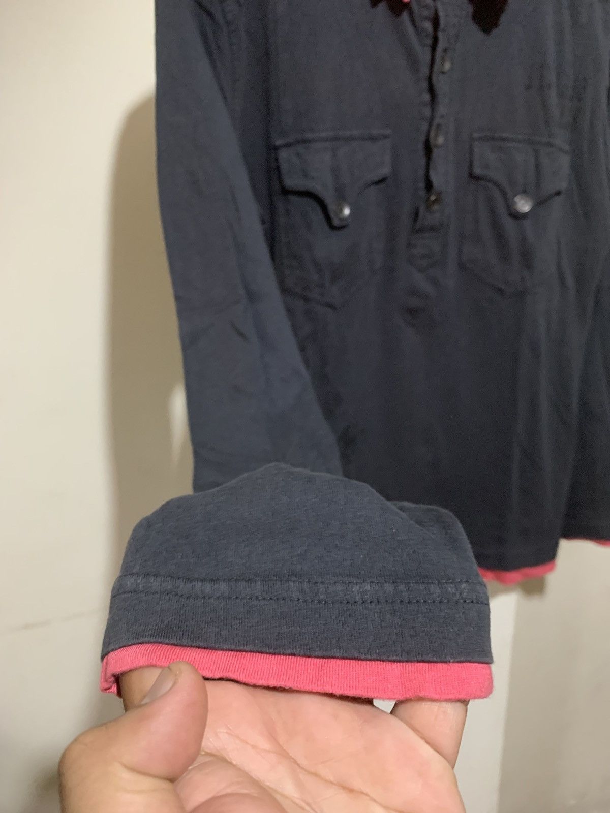 Raf Simons Japanese Double Layer Buckaroo Poem Longsleeve Shirt Tee Size US L / EU 52-54 / 3 - 2 Thumbnail