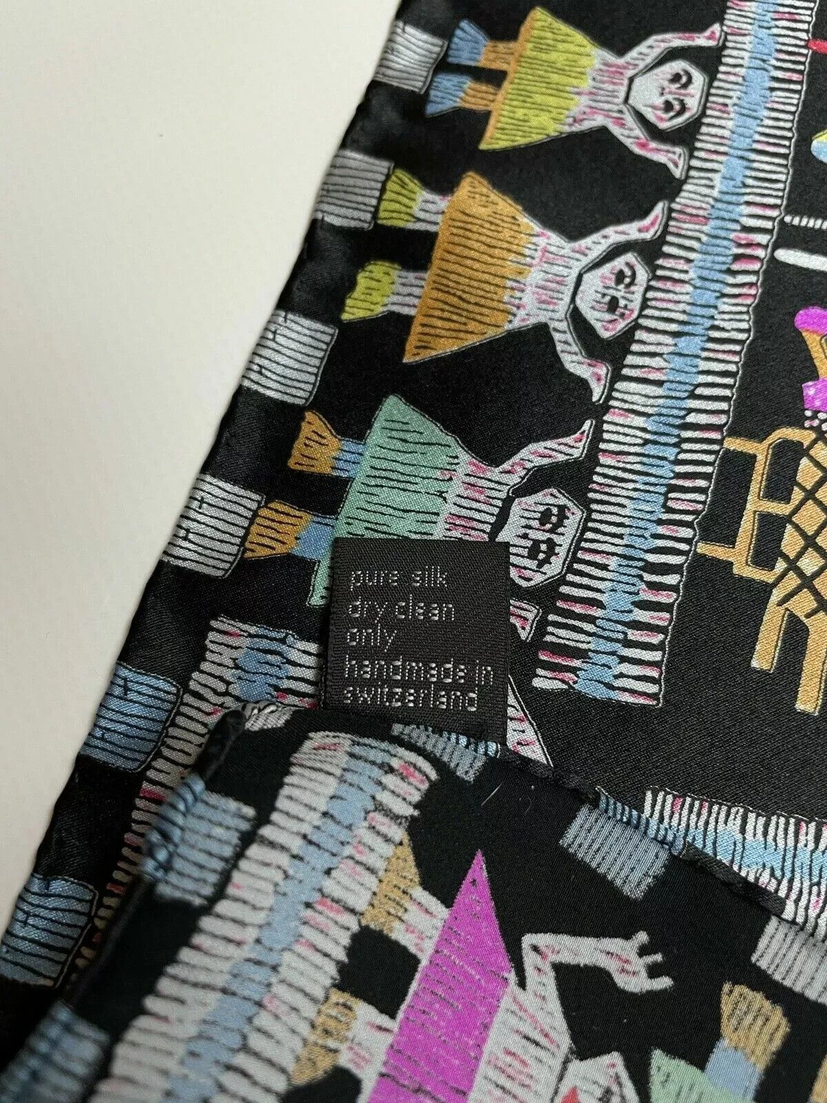 Other Fabric Hand Made Switzerland Pure Silk Printed Scarf Size ONE SIZE - 6 Thumbnail