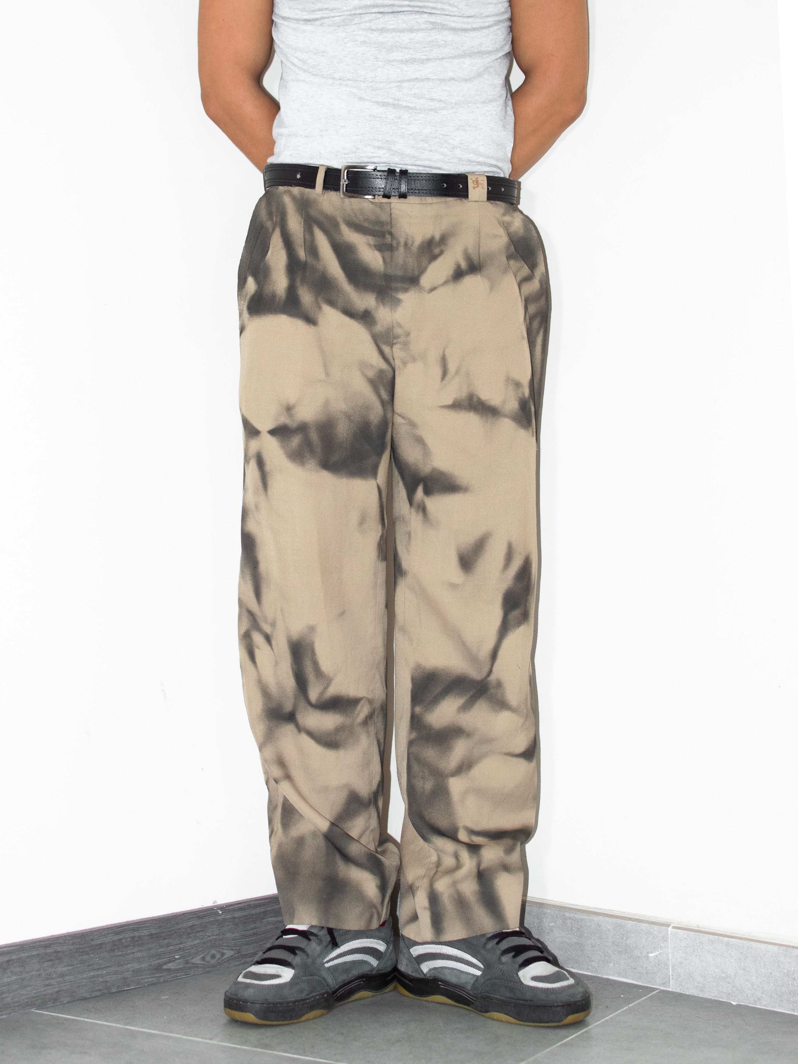 Burberry × Designer × Vintage Vintage burberry Black reworked graffiti Streetwear Trousers Size US 36 / EU 52 - 5 Thumbnail
