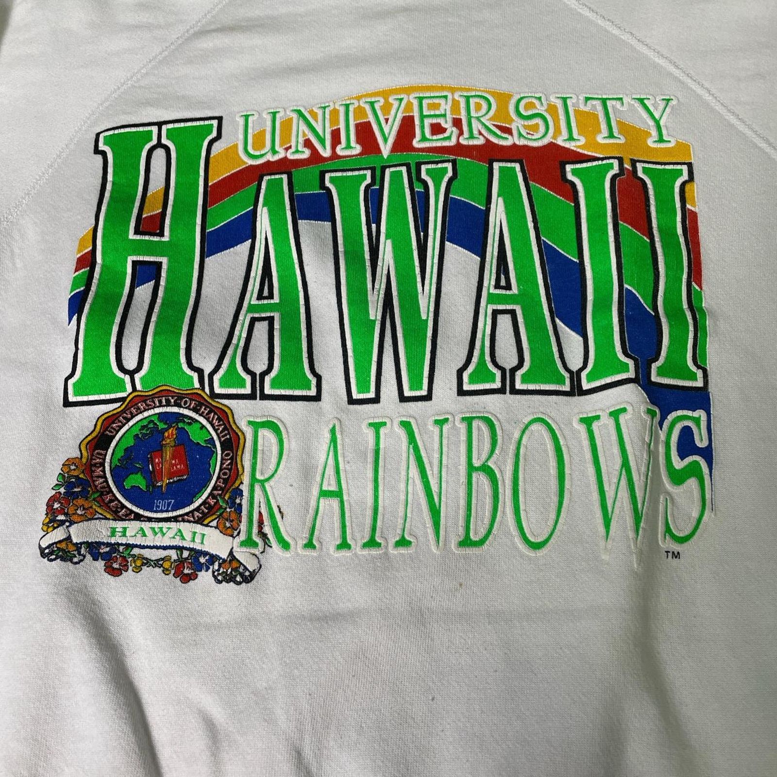 NCAA × Vintage Vintage 80s NCAA University of Hawaii Rainbows Crewneck Size US M / EU 48-50 / 2 - 3 Thumbnail