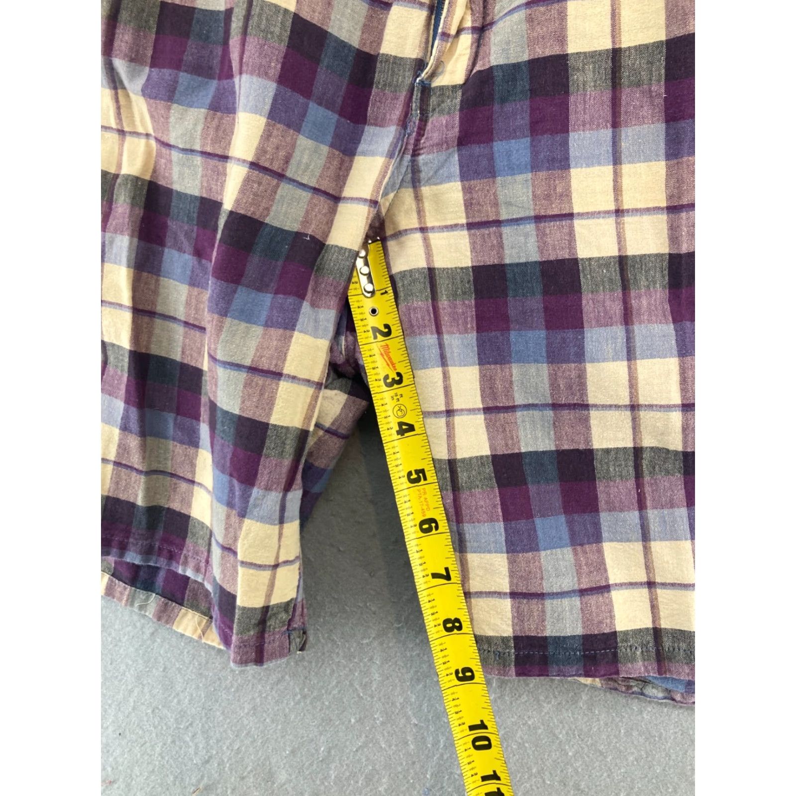 Vintage Duck Head Men's Shorts 42 Plaid Canvas Chino Casual Slim Mid 90s American Mens Size US 42 / EU 58 - 4 Thumbnail