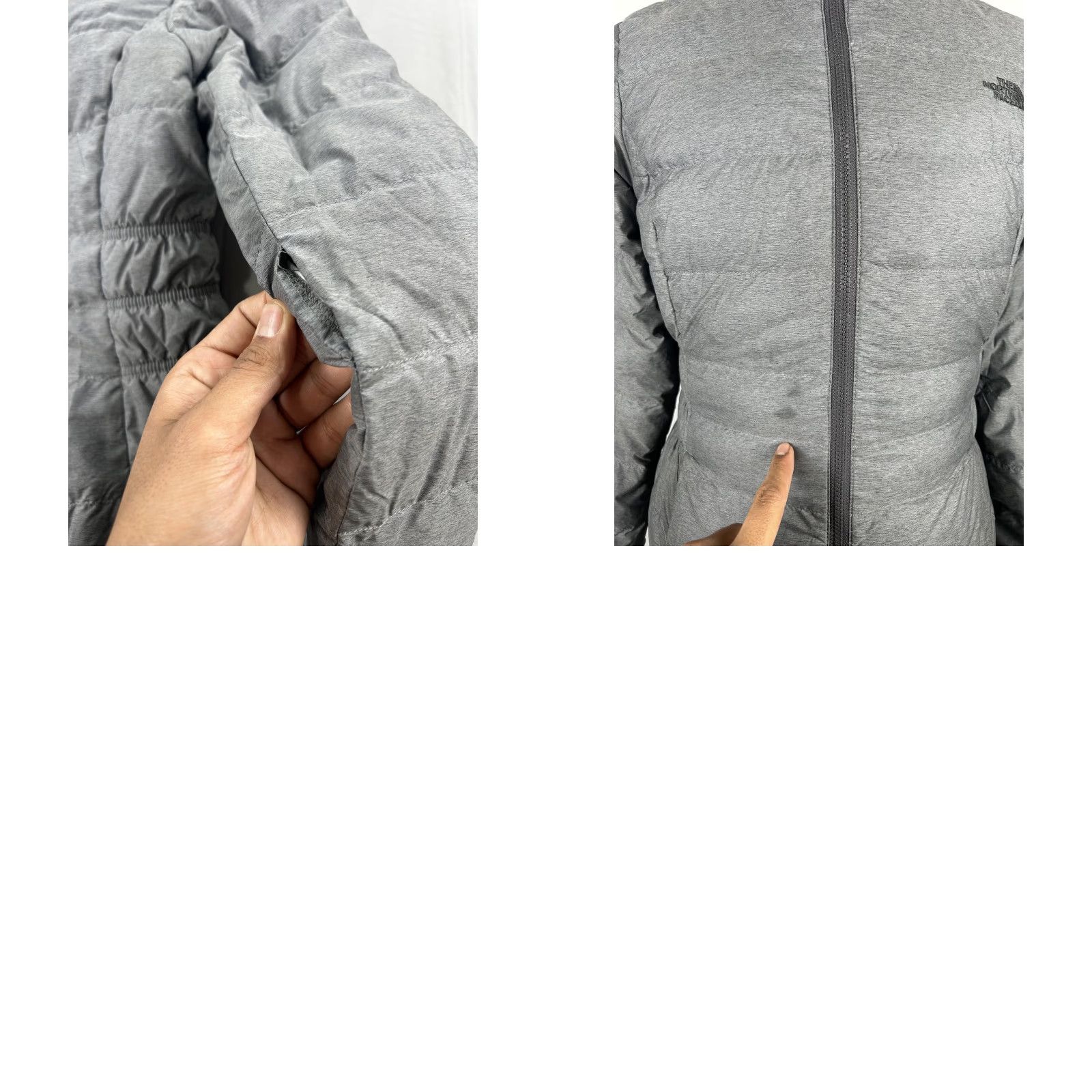 The North Face The North Face Coat Womens S Gray 550 Down Long Puffer Parka Hooded Kinder? Size S / US 4 / IT 40 - 8 Thumbnail