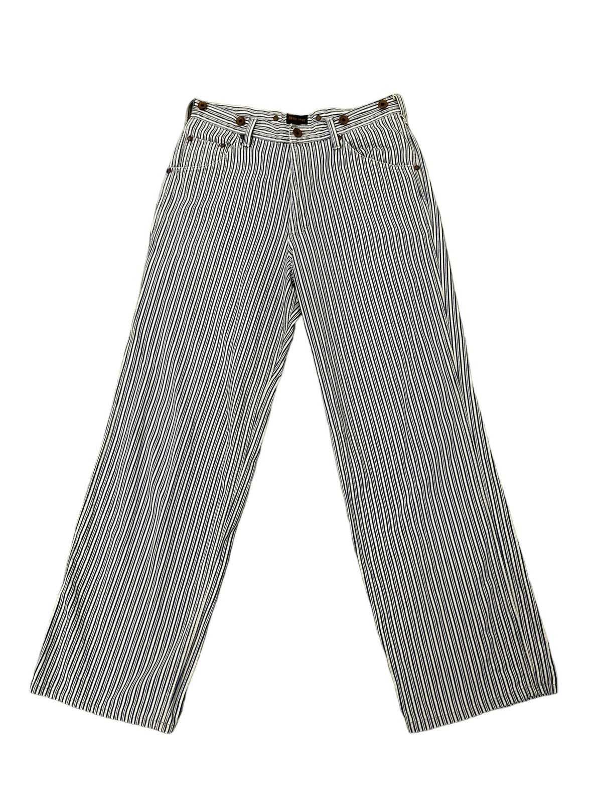 Japanese Brand Carpenter Jeans Hickory Blue Way Japan Wide Loose 7🟦7 Size US 30 / EU 46 - 7 Thumbnail