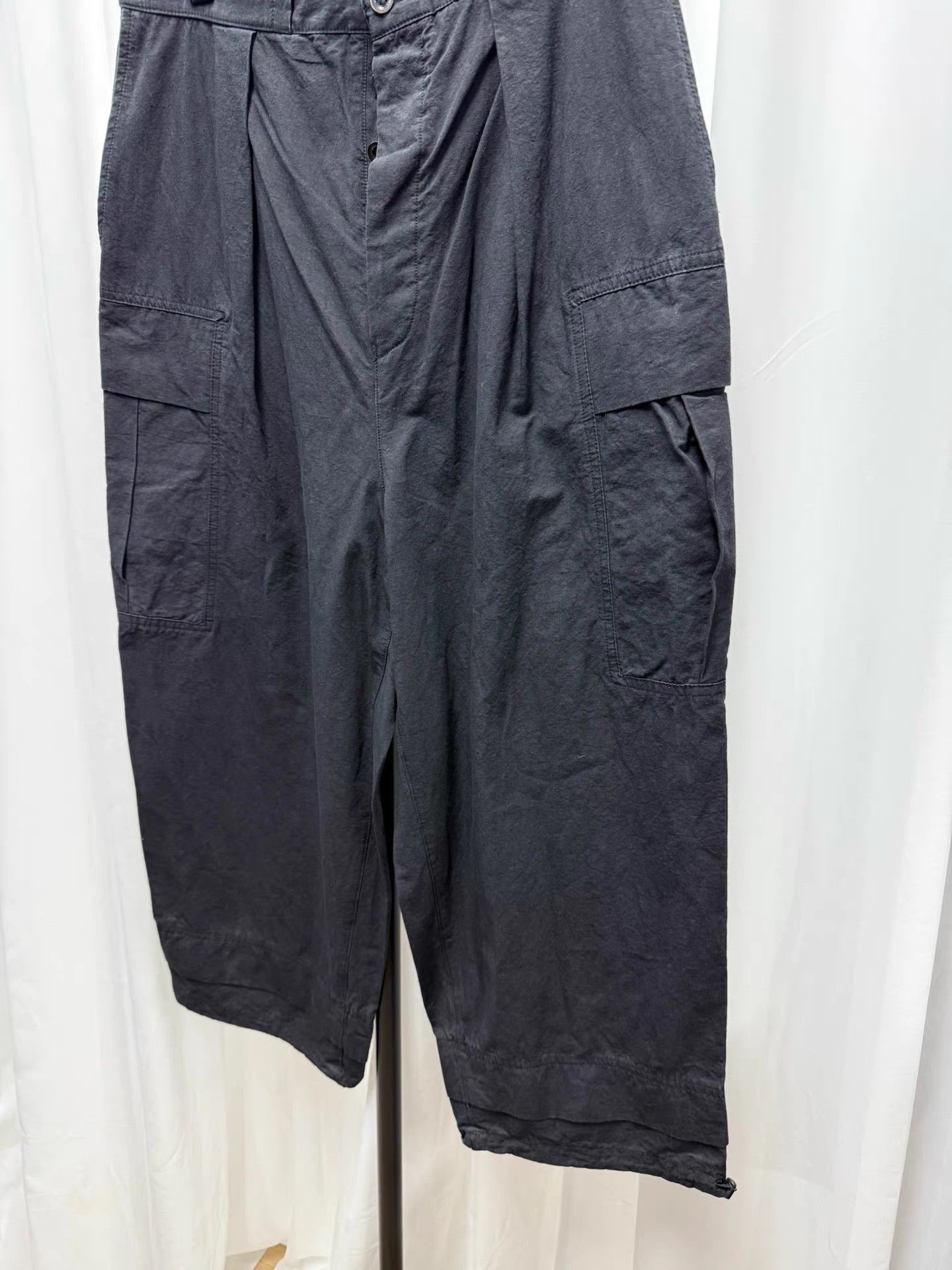 The Viridi-anne TVA Linen Cropped Cargo Pants K20 Size US 31 - 3 Thumbnail