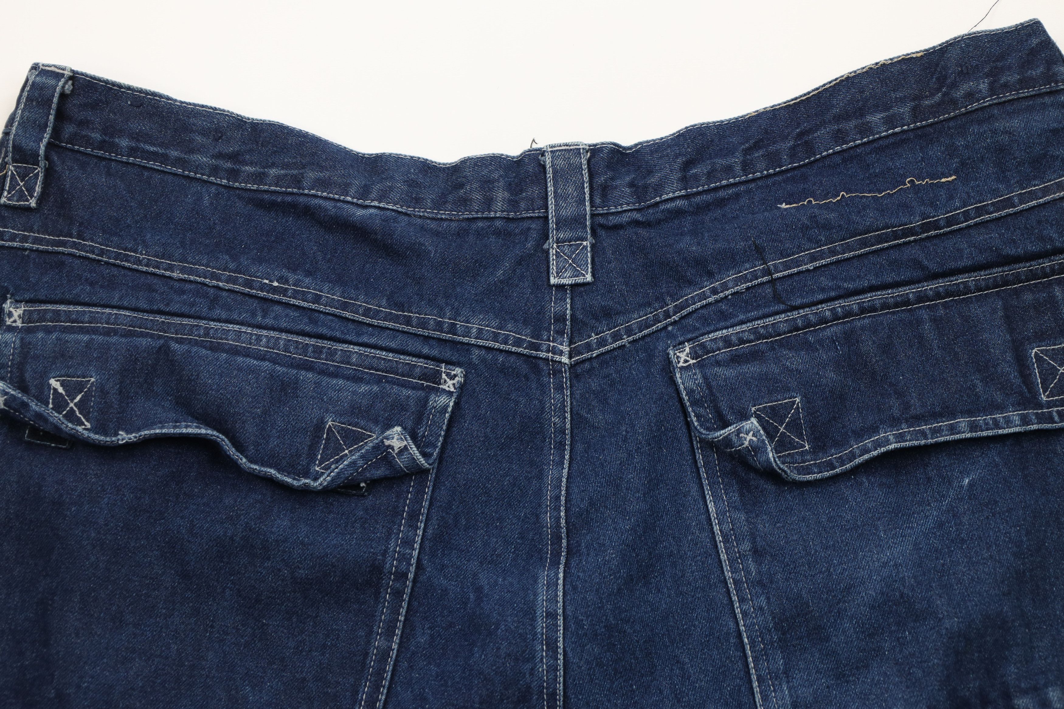 Vintage Vintage 90s Y2K Streetwear Baggy Fit Denim Cargo Shorts Blue Size US 42 / EU 58 - 11 Thumbnail