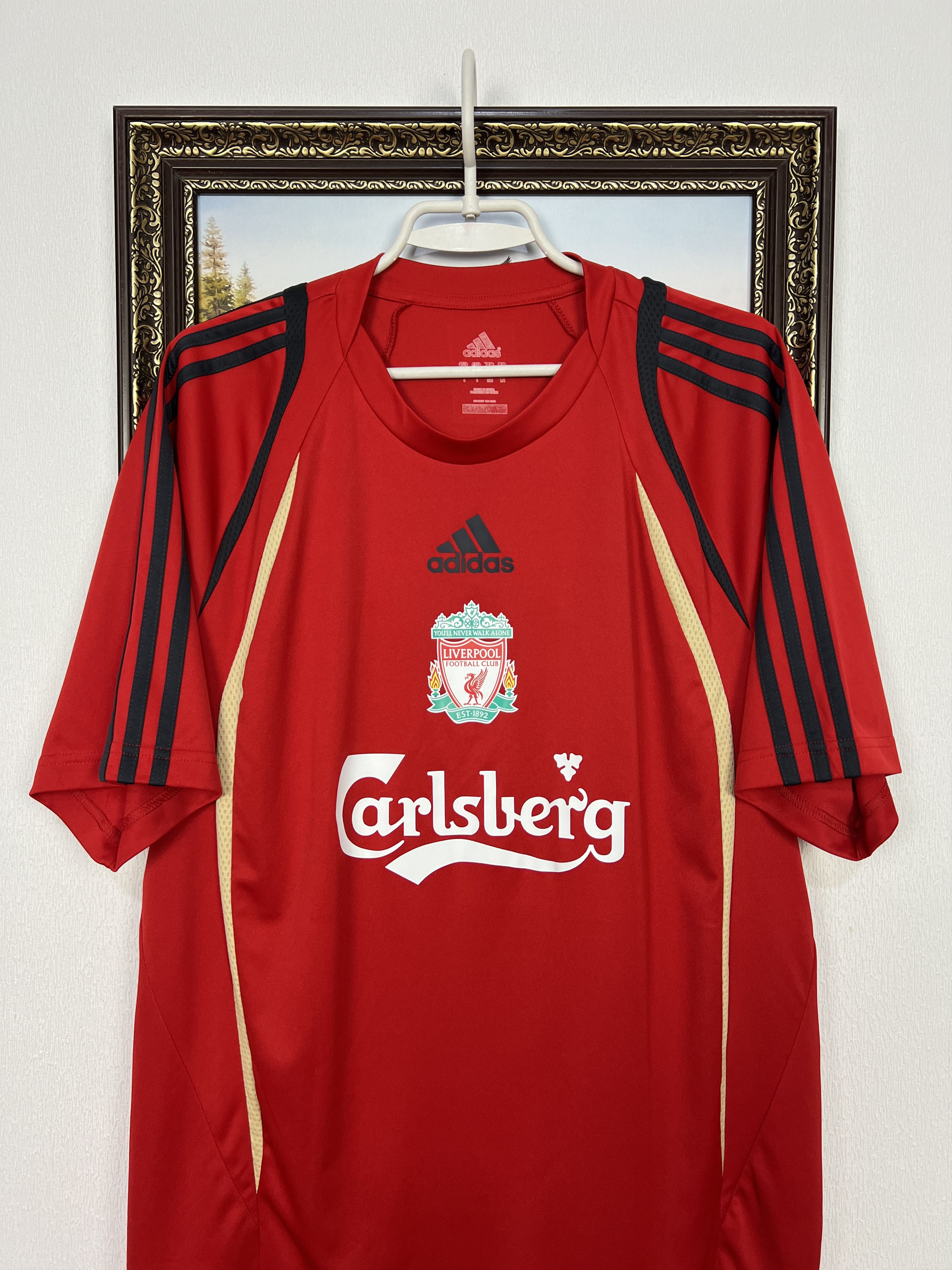 Adidas Vintage Adidas Liverpool Football Train Shirt Soccer Jersey Size US L / EU 52-54 / 3 - 2 Thumbnail