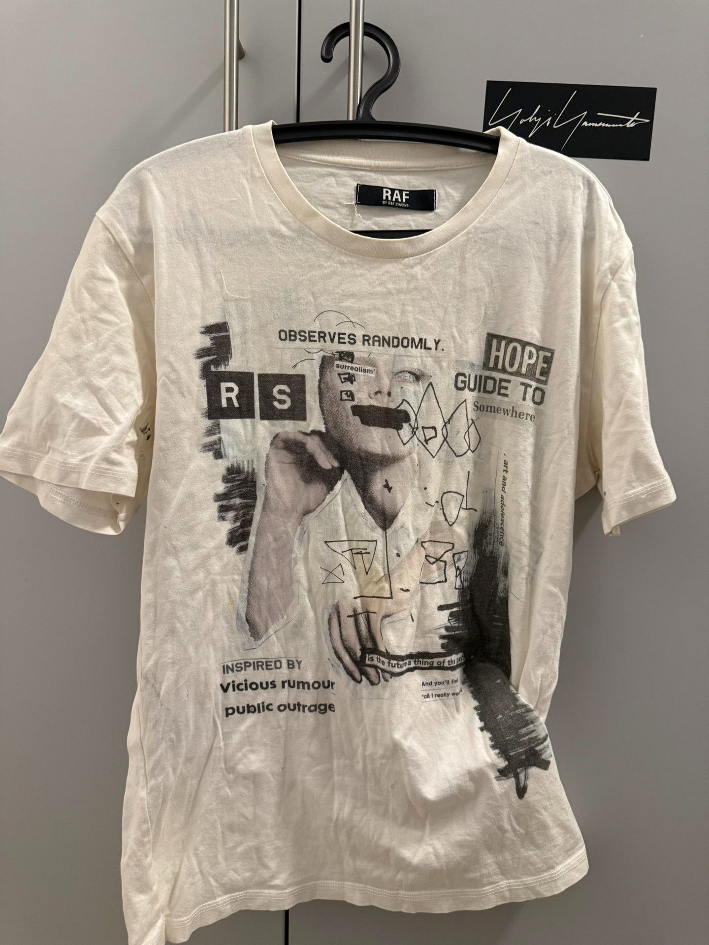 Raf Simons Raf Simons 06ss Observes Randomly Tee Size US M / EU 48-50 / 2 - 1 Thumbnail