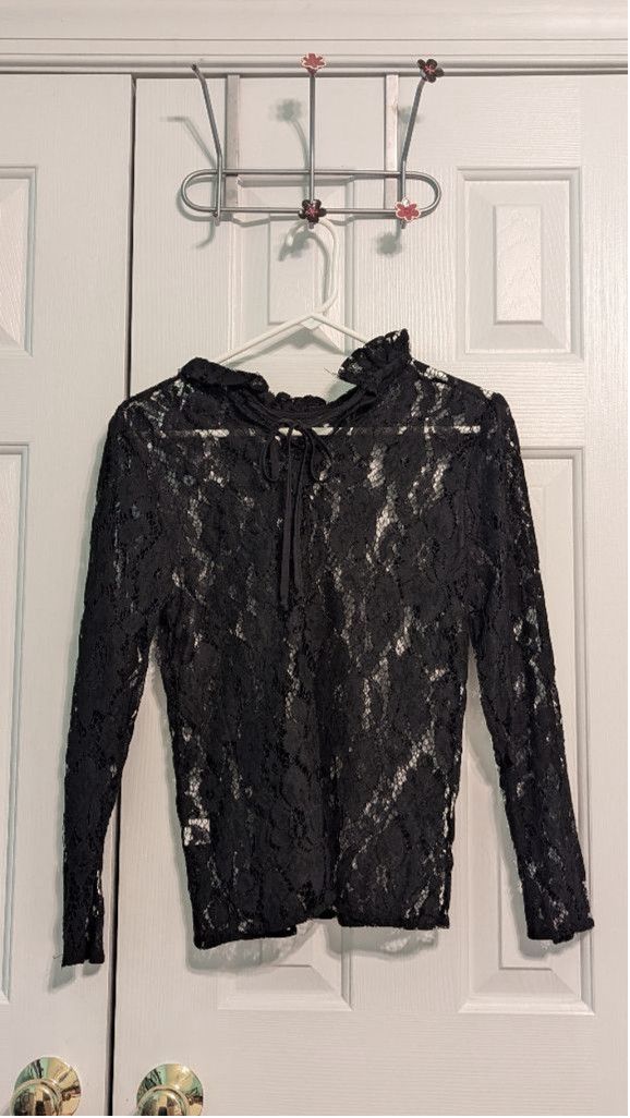 Designer Women's Notations Blouse, Size M, Black Size M / US 6-8 / IT 42-44 - 2 Thumbnail