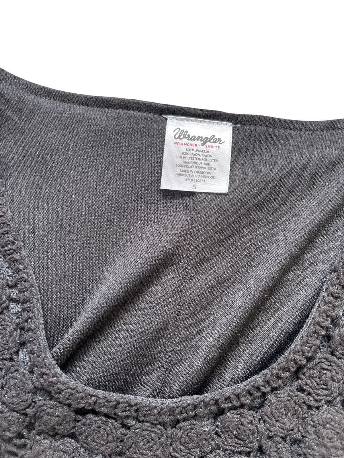 Wrangler Wrangler Black Western Crochet Dress | S Size S / US 4 / IT 40 - 6 Thumbnail
