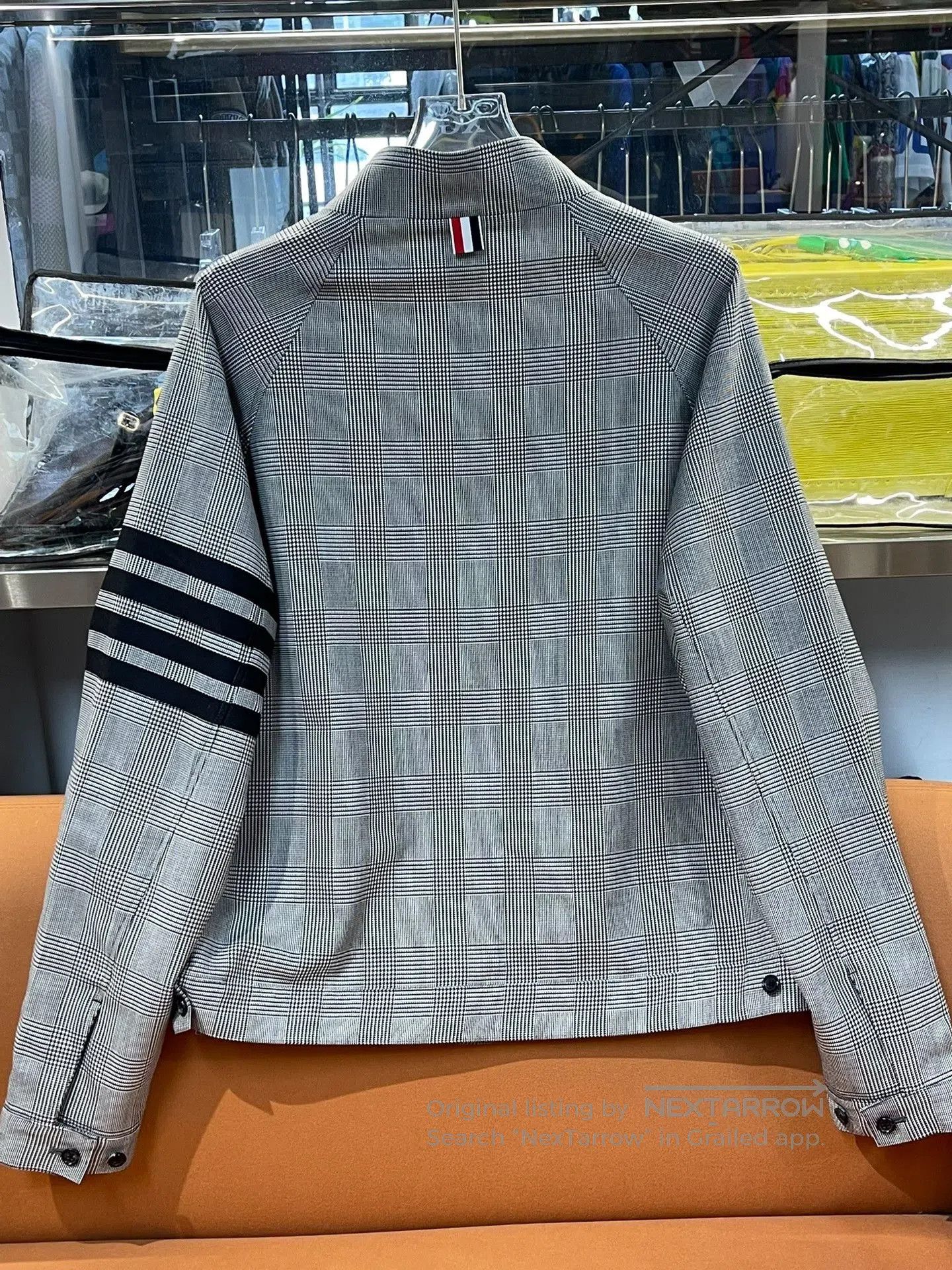 Thom Browne TB Wool Knit Houndstooth Jacket. Size US M / EU 48-50 / 2 - 2 Thumbnail