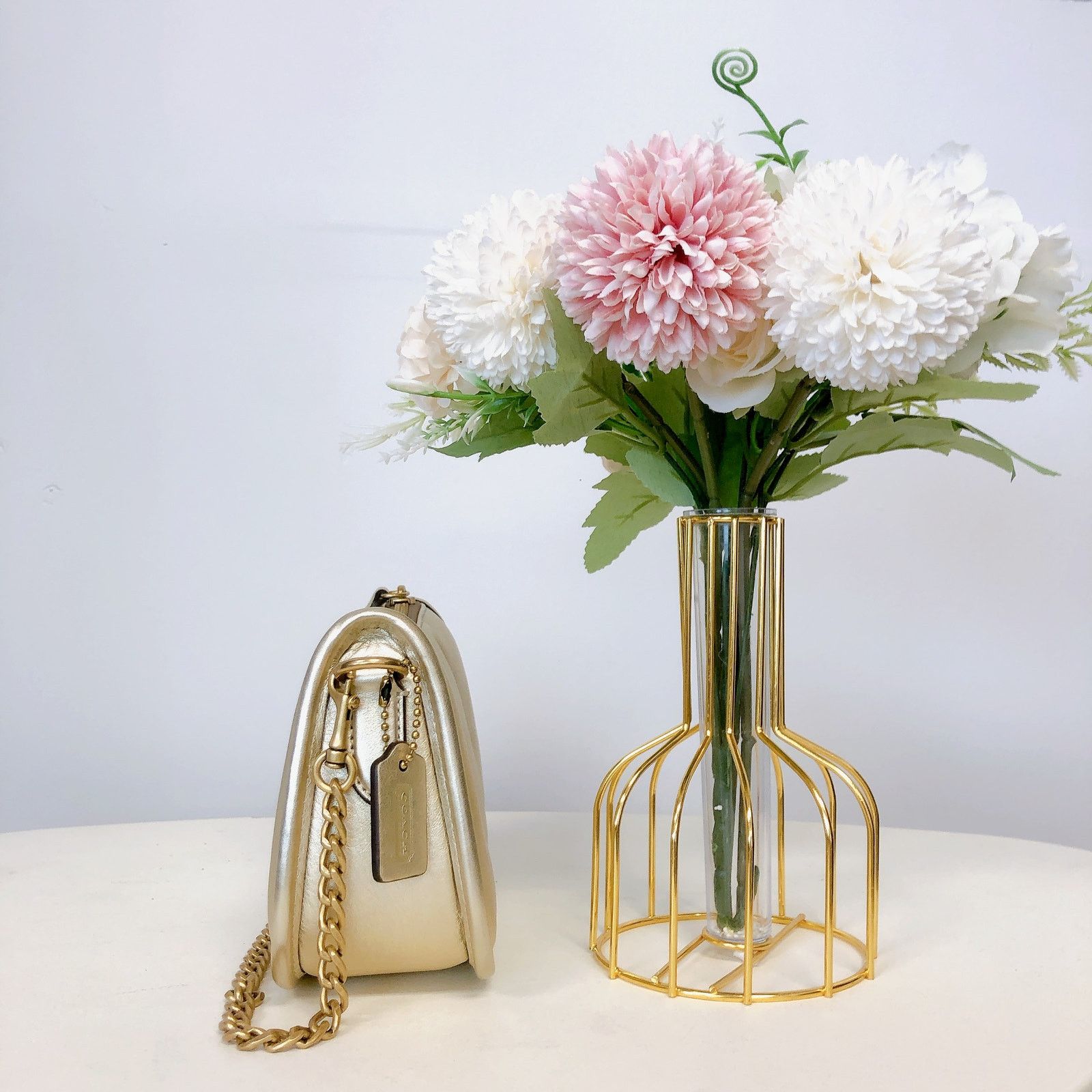 Coach Coach C6746 Swinger 20 With Quilting IN Metallic Soft Gold Size ONE SIZE - 3 Thumbnail