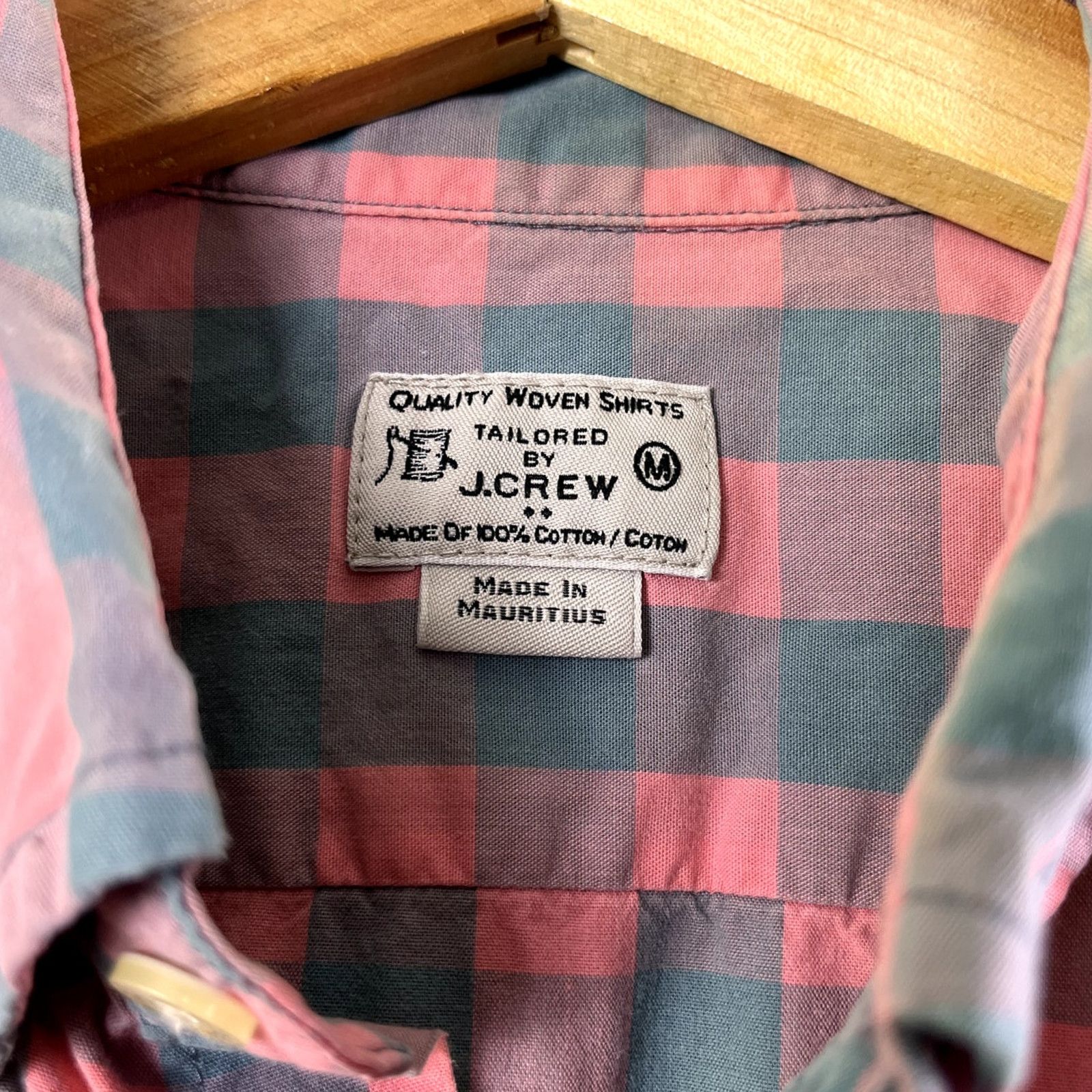 J.Crew Men's Pink Plaid J. Crew Button Front Shirt M Size US M / EU 48-50 / 2 - 2 Thumbnail