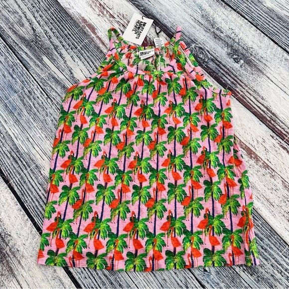 Other NWT “Bouffants & Broken Hearts” Linen Floral Halter Neck Top Size S / US 4 / IT 40 - 2 Thumbnail