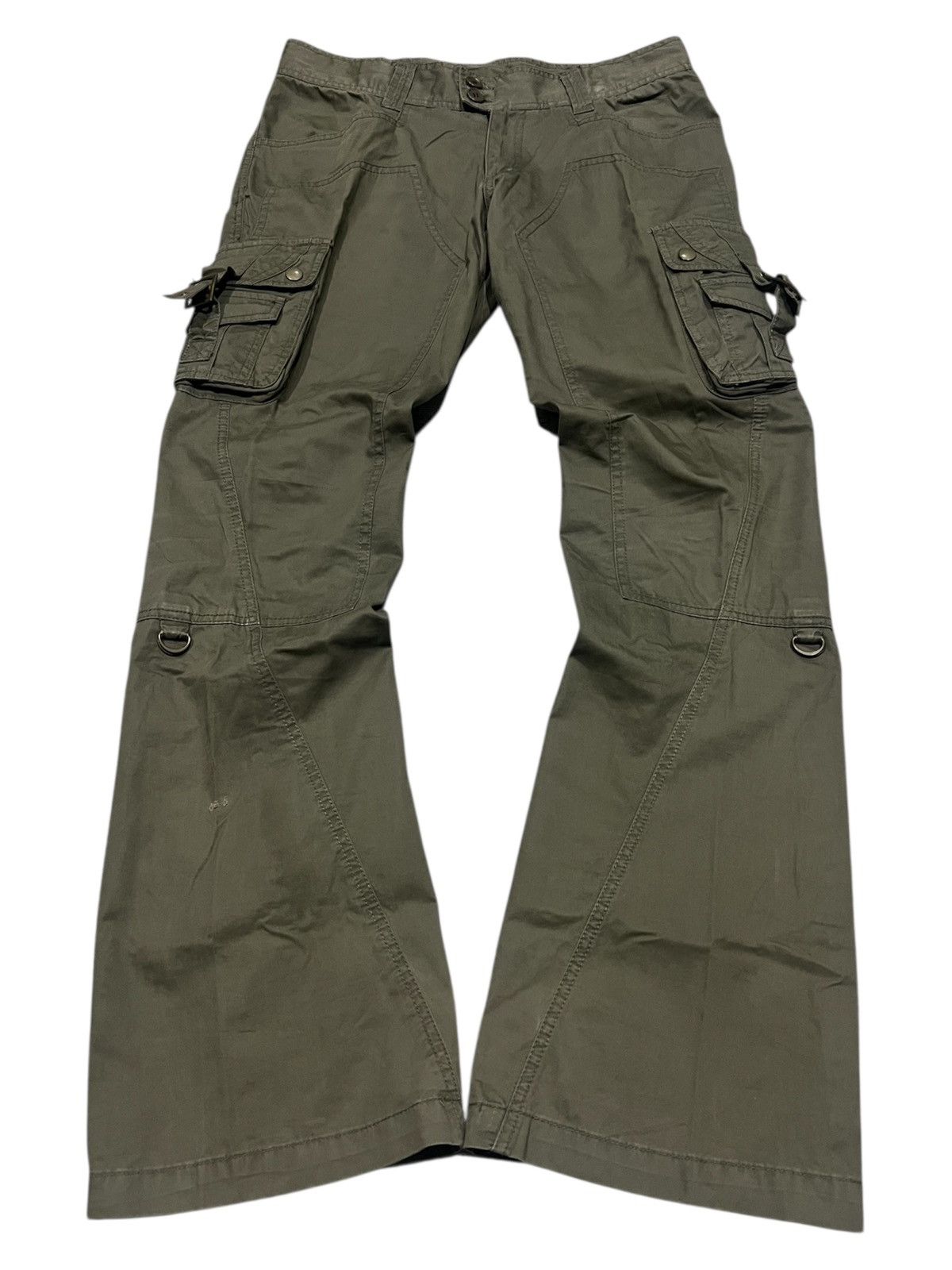 Le Grande Bleu (L.G.B.) LGB 3D Pocket Flared Cargo Pants | Grailed