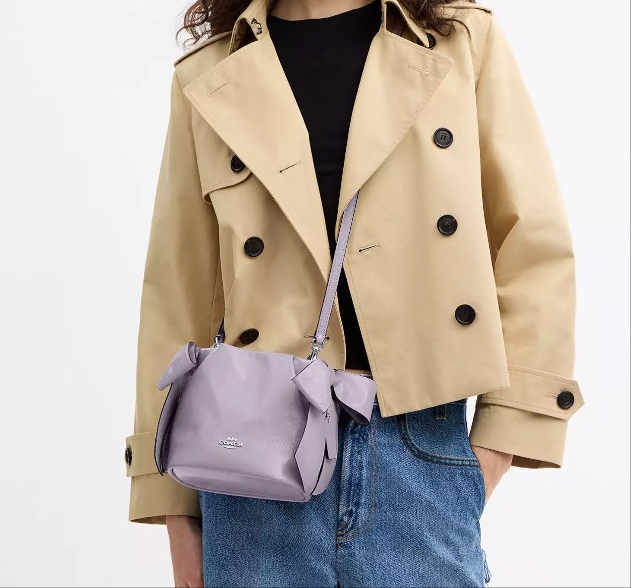 Coach Faye Mini Drawstring Bag With Bows CEL03 Size ONE SIZE - 5 Thumbnail