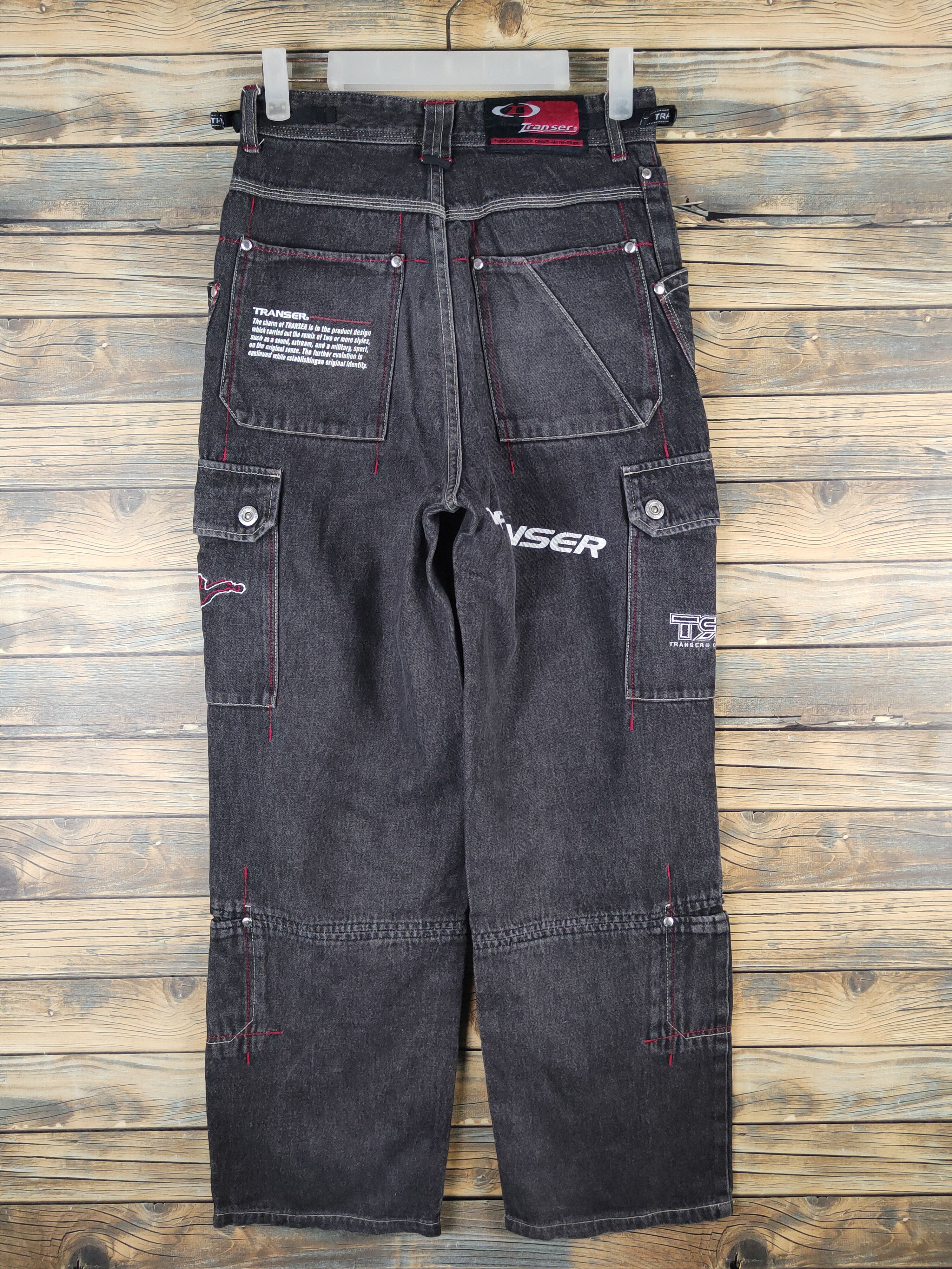 Shorty's Skateboards DL Transer Black Distressed Ripped Jeans #2624 Size US 27 - 10 Thumbnail