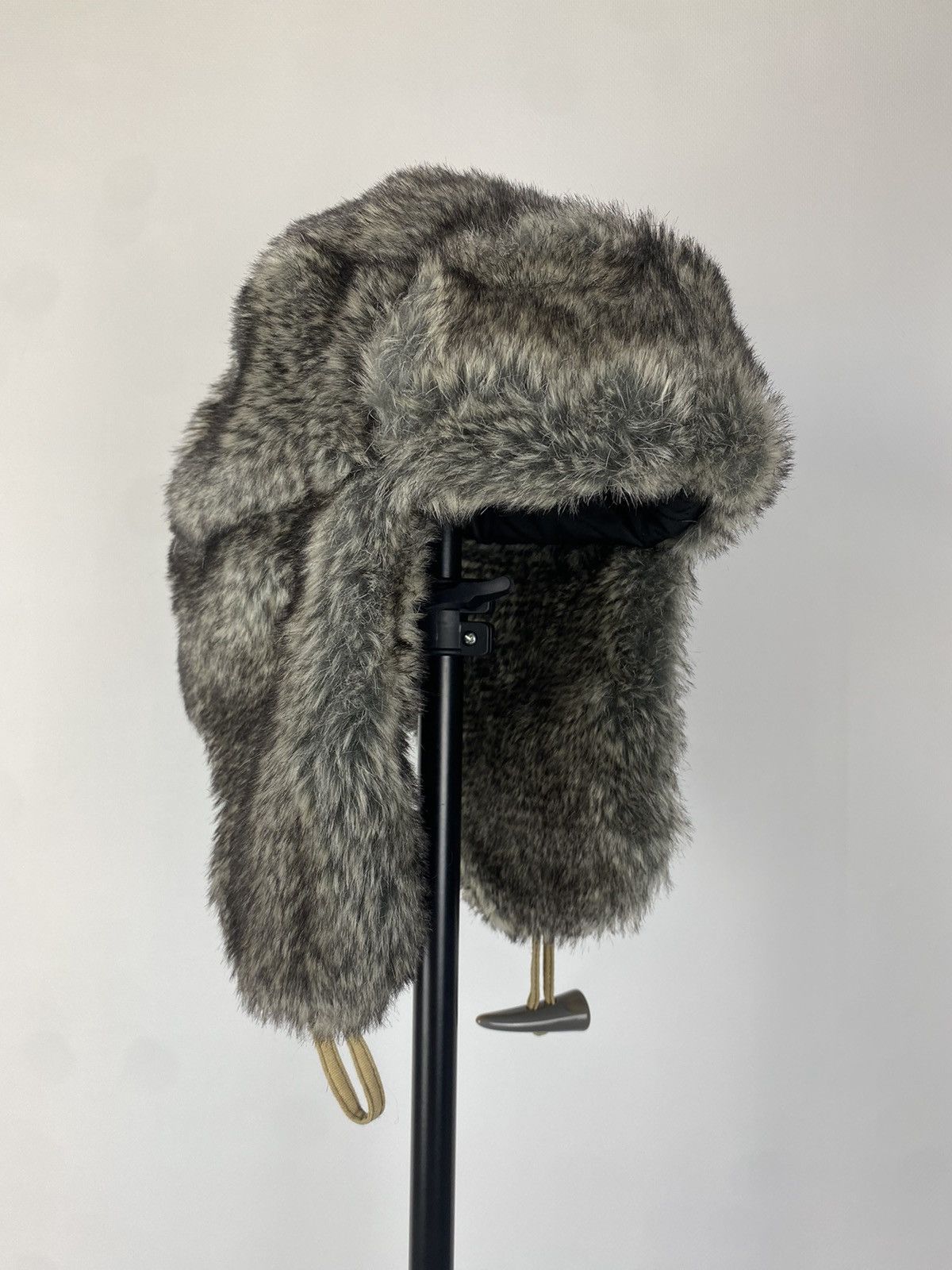 Y2K American Vintage Fuzzy Hat Mohair Ushanka Beauty Beast