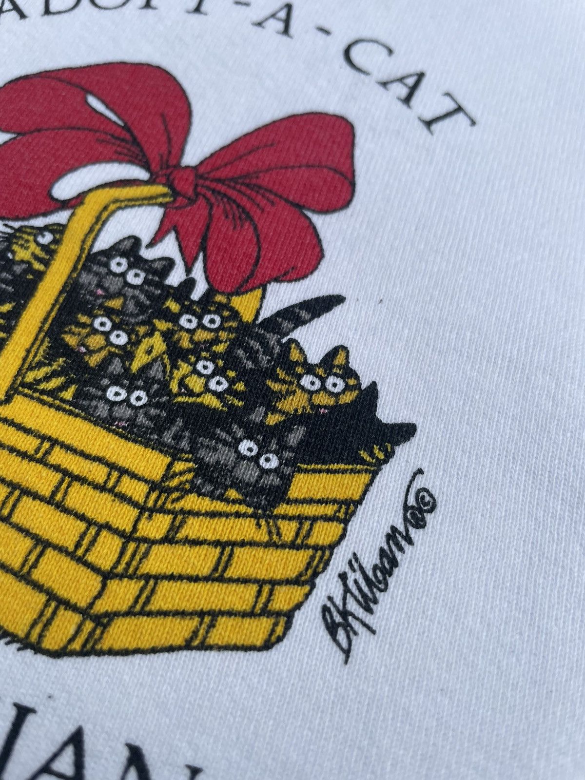 Vintage Vintage Crazy Shirt Adopt A Cat Crewneck Size US S / EU 44-46 / 1 - 6 Thumbnail