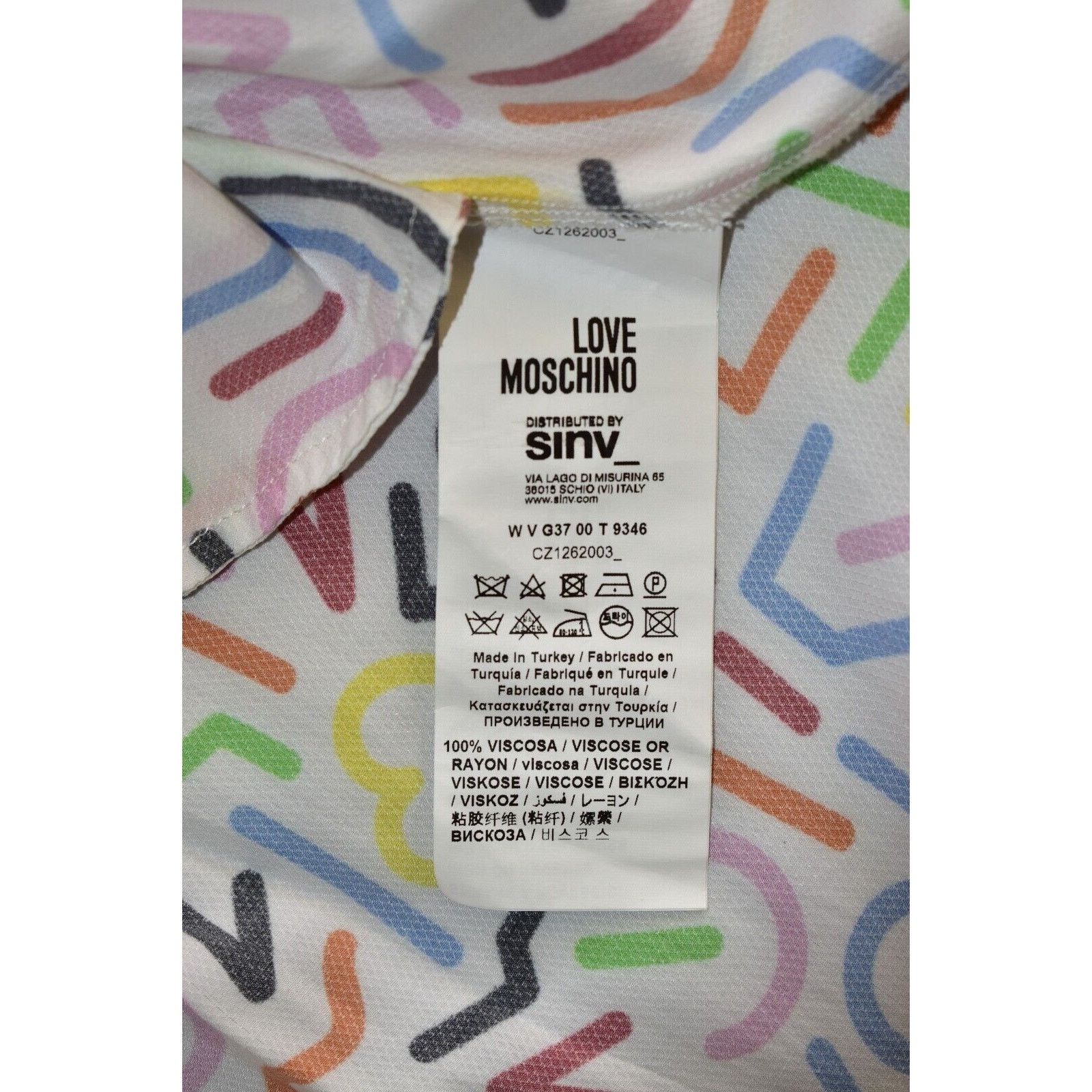 Love Moschino LOVE MOSCHINO Love Printed White Cap Sleeve Mini Dress Sz 8 Size M / US 6-8 / IT 42-44 - 6 Thumbnail