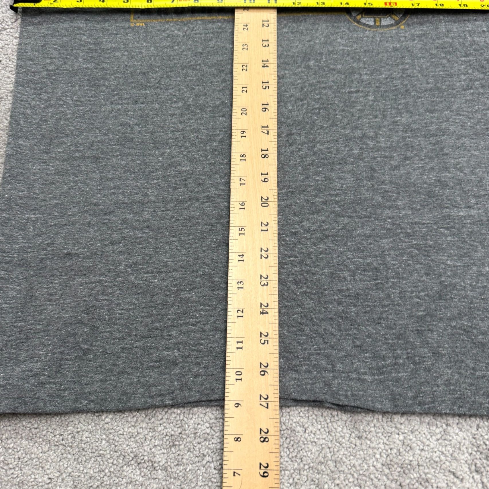 47 "47 Brand Boston Bruins NHL Graphic T-Shirt Adult Large Gray Cotton Short Sleeve Sports Mens" Size US L / EU 52-54 / 3 - 6 Thumbnail