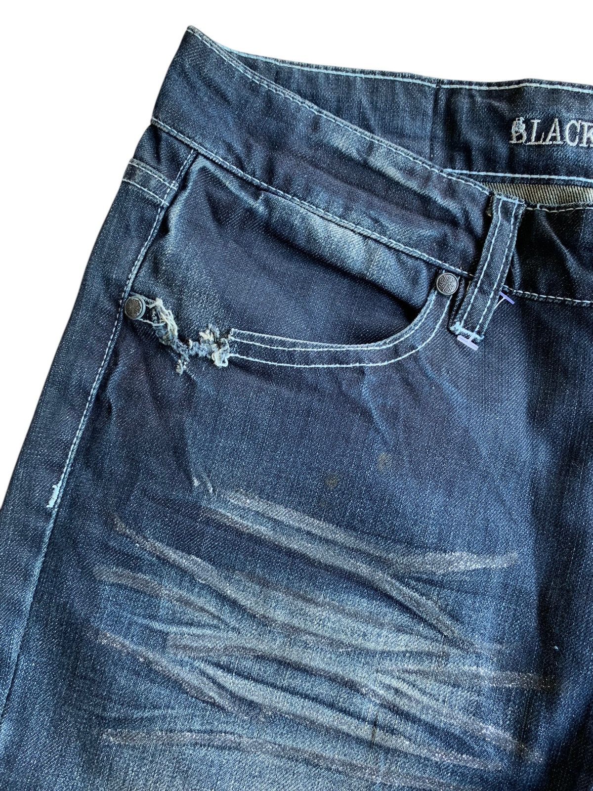 If Six Was Nine × Japanese Brand × Tornado Mart FLARE💥BLACK LABEL SHO RUSTY MUDMAX PUNK DISTRESSED DENIM Size US 31 - 15 Thumbnail