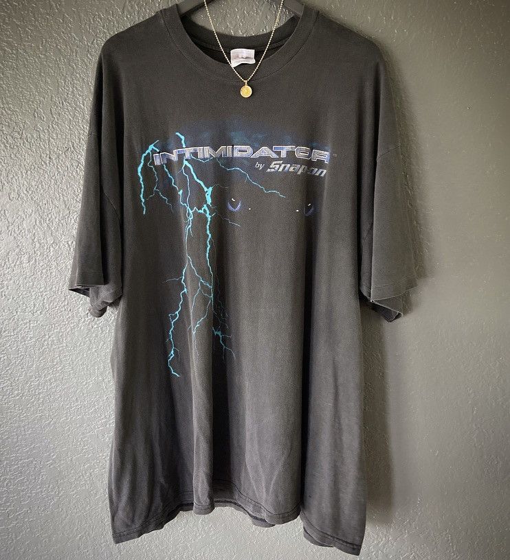 Image of True Vintage Y2K Boxy Tee (Grail Piece) in Grey, Men's (Size 2XL)