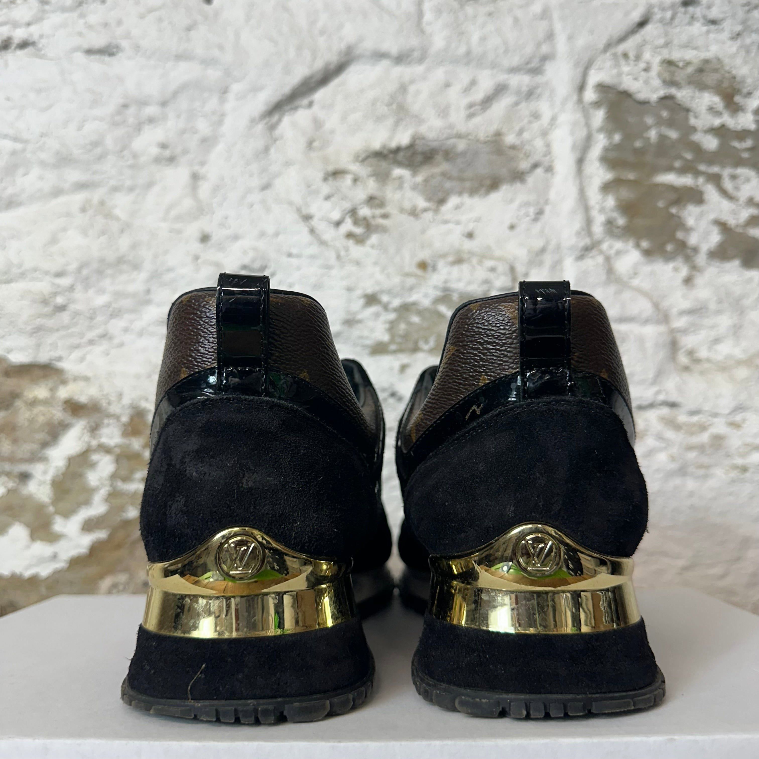 Louis Vuitton Louis Vuitton Black Brown Monogram Runaway Sneaker Sz 6 (38) Size US 6 / EU 39 - 5 Thumbnail