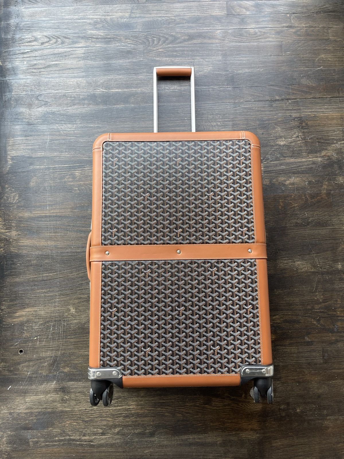 Goyard Black Brown Goyard Suitcase Size ONE SIZE - 1 Thumbnail