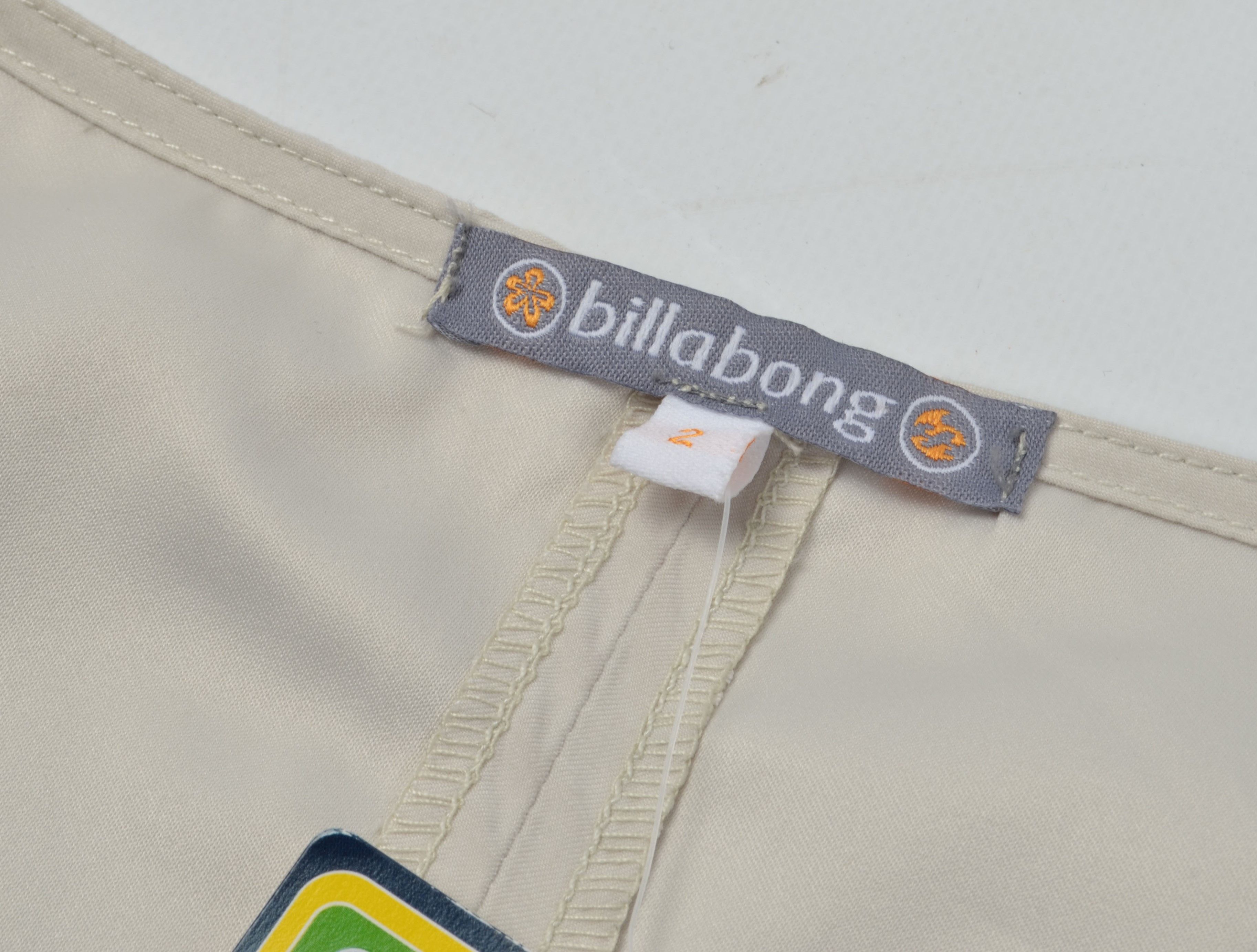 Billabong × Vintage Vintage Billabong Y2K Beige Mini Dress Size XS / US 0-2 / IT 36-38 - 7 Thumbnail
