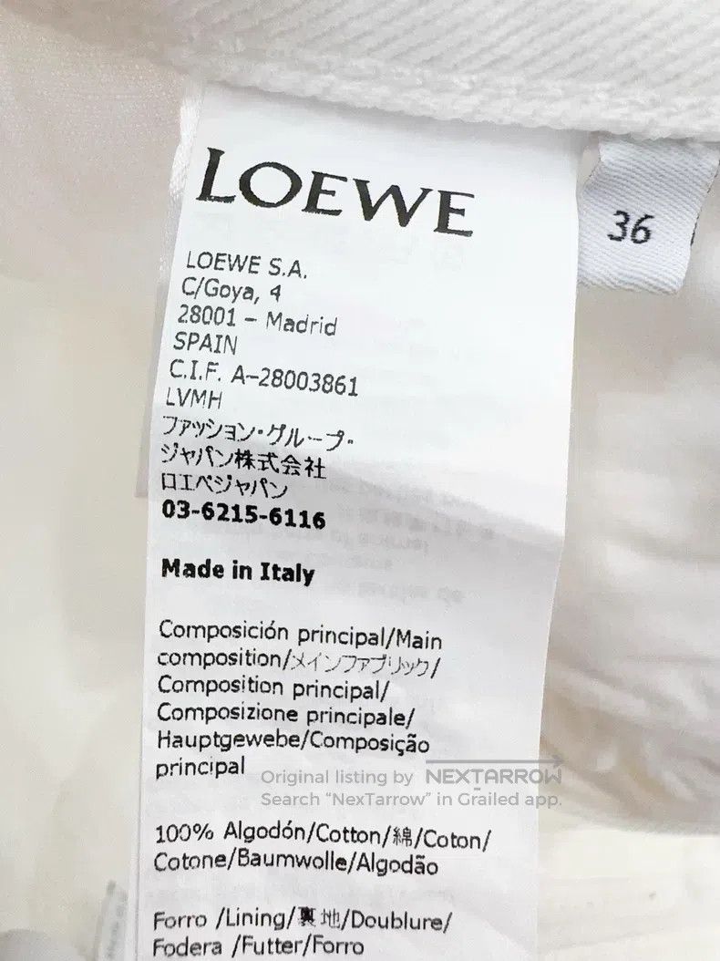 Loewe Loewe White Denim Pants Size 24" / US 00 / IT 34 - 6 Thumbnail