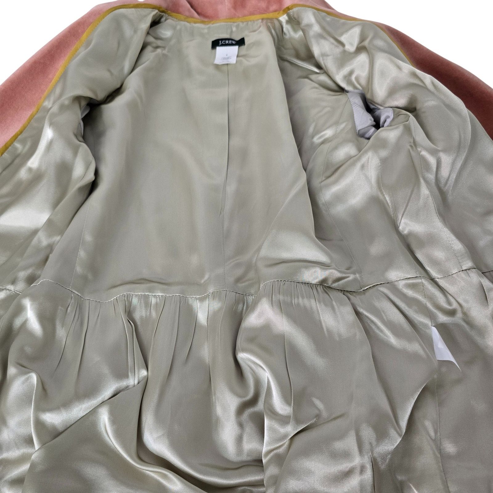 J.Crew J. Crew Velvet Velour Blazer Jacket Peplum Rouching Size 0 Size XS / US 0-2 / IT 36-38 - 11 Thumbnail