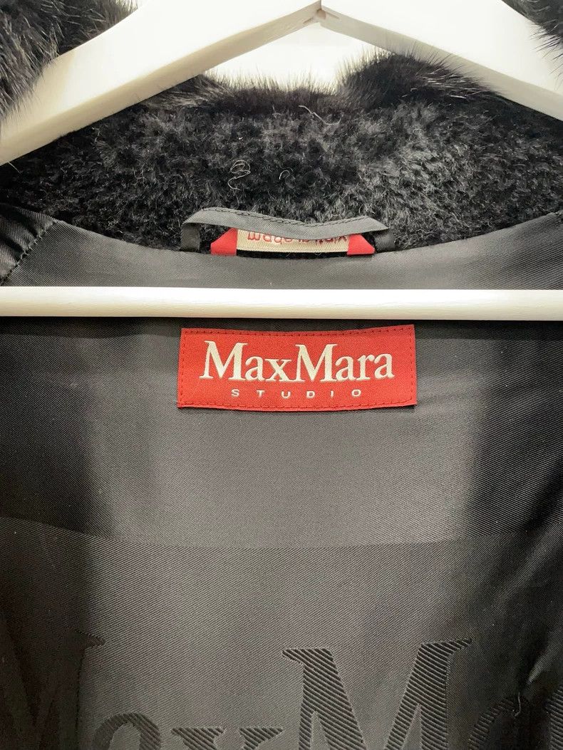 Max Mara Max Mara Black wool coat with bat sleeves Size S / US 4 / IT 40 - 6 Thumbnail