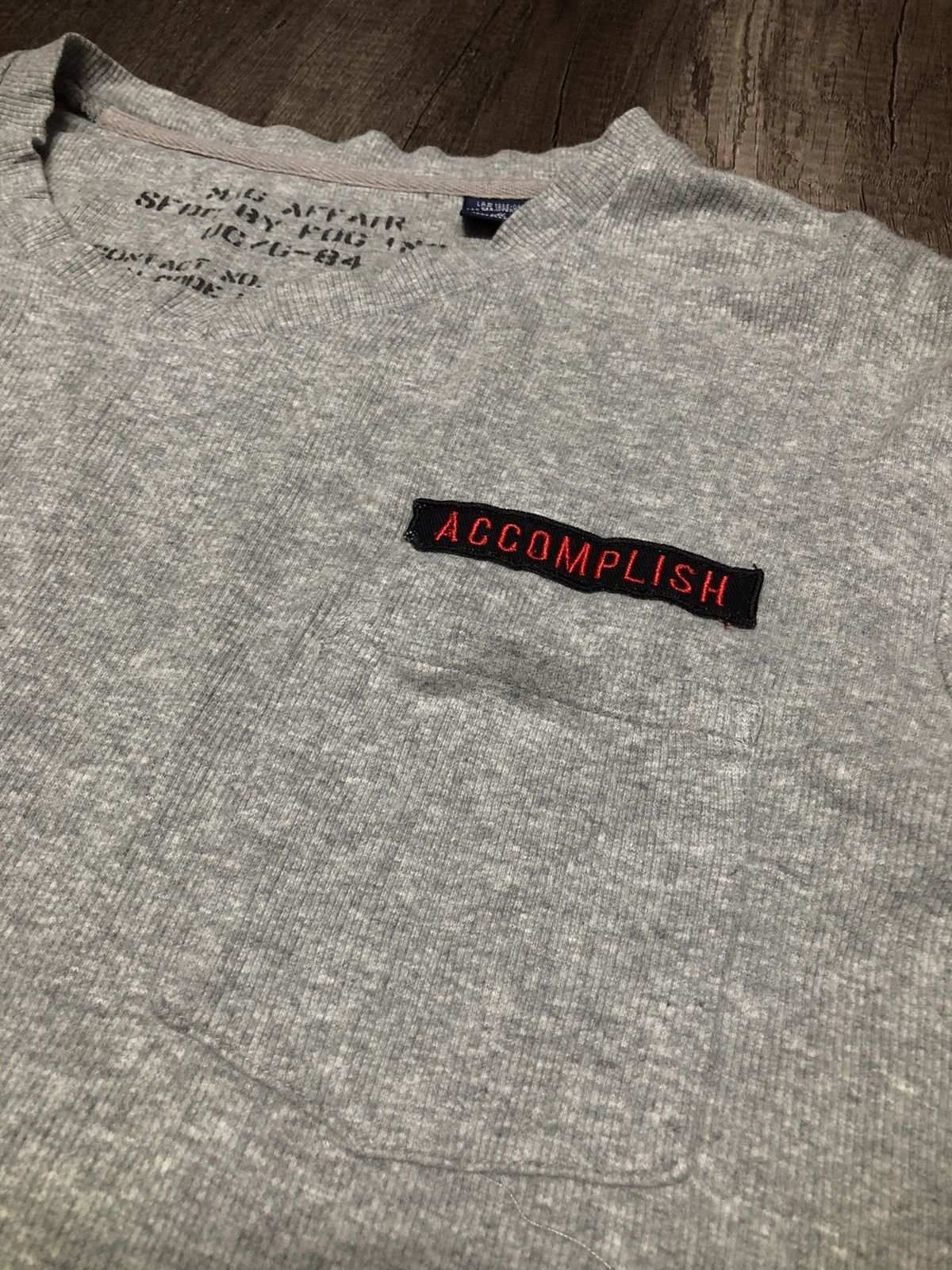 Vintage Vintage Real Masters Garment x Accomplish Long Sleeve Tshirt Size US M / EU 48-50 / 2 - 15 Thumbnail