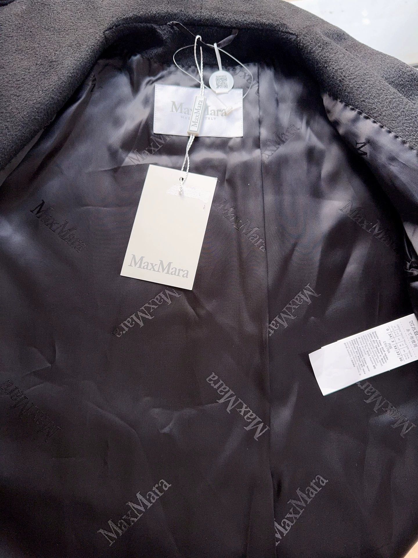 Max Mara MaxMara Rialto NWT Hooded Collar Tie Black Coat 32 Size XXS / US 00 / IT 34 - 7 Thumbnail