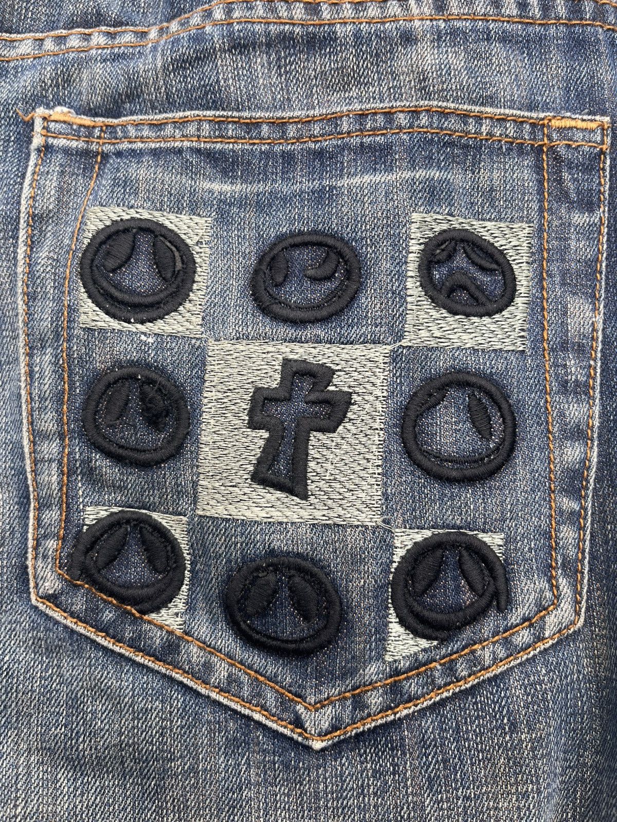 JNCO Vintage Big Two Baggy Denim Jorts Y2K Skater Style Size US 31 - 3 Thumbnail