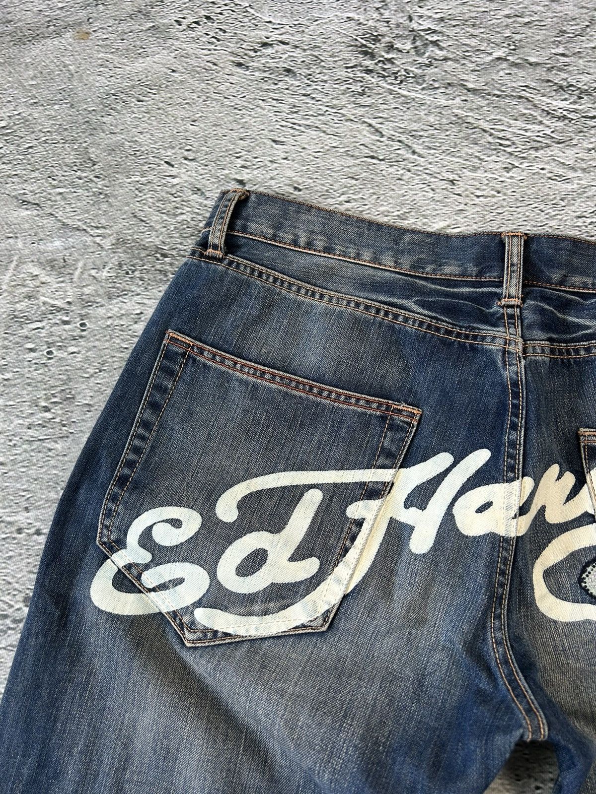 Christian Audigier Ed Hardy Christian Audigier vintage jeans big logo pants Size US 36 / EU 52 - 2 Thumbnail