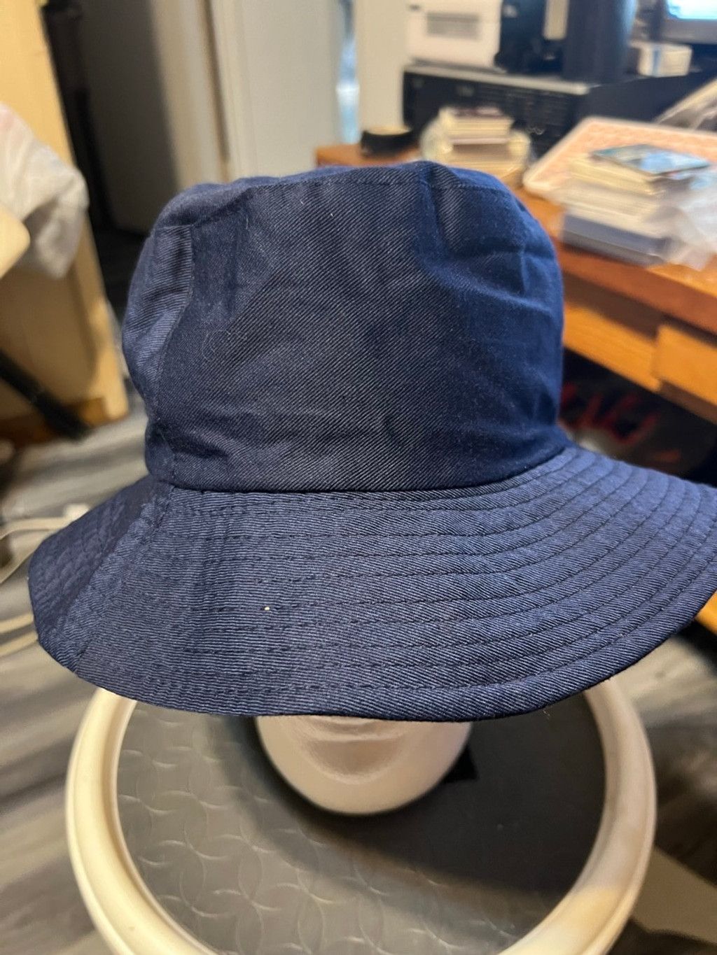 The Unbranded Brand Women's Unbranded Navy Bucket Hat One Size Size ONE SIZE - 1 Thumbnail