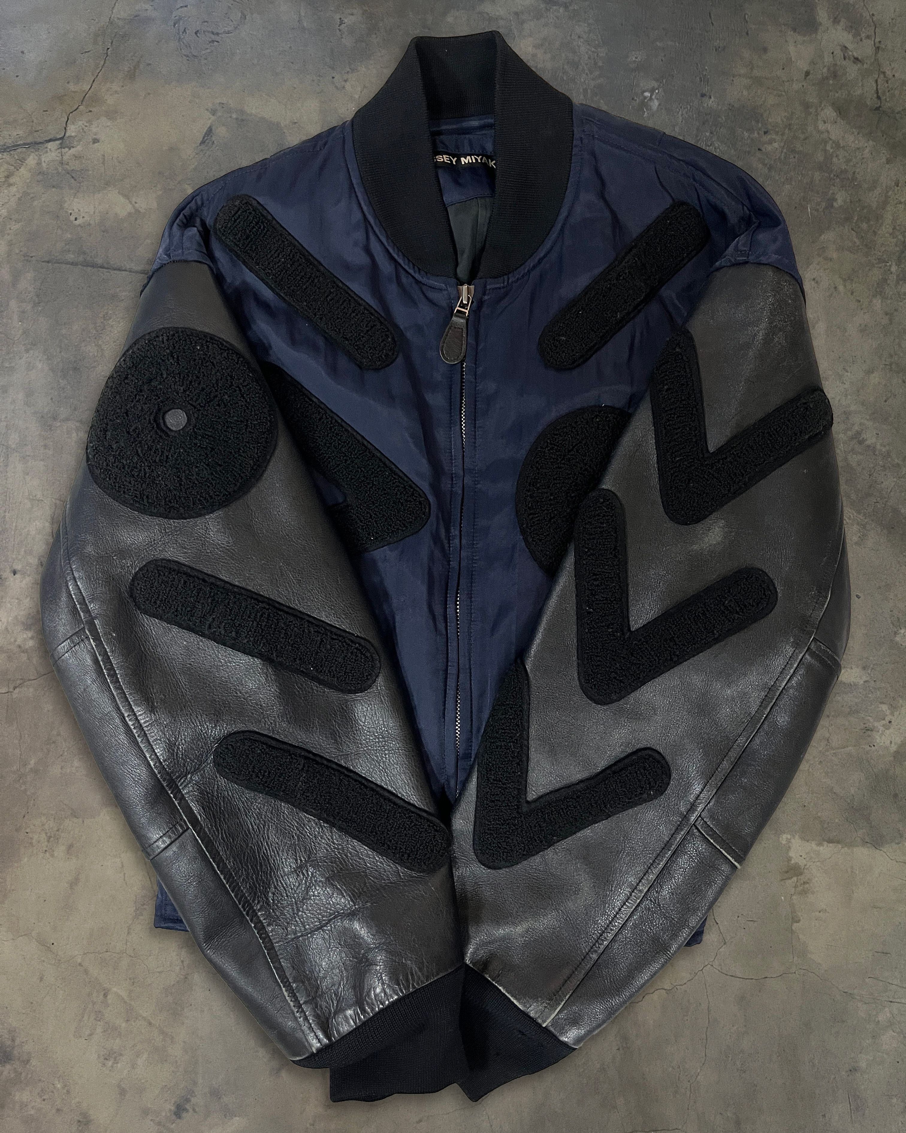 Issey Miyake ISSEY MIYAKE SS1994 HYBRID BOMBER PATCH APPLIQUE DETAILING Size US L / EU 52-54 / 3 - 4 Thumbnail
