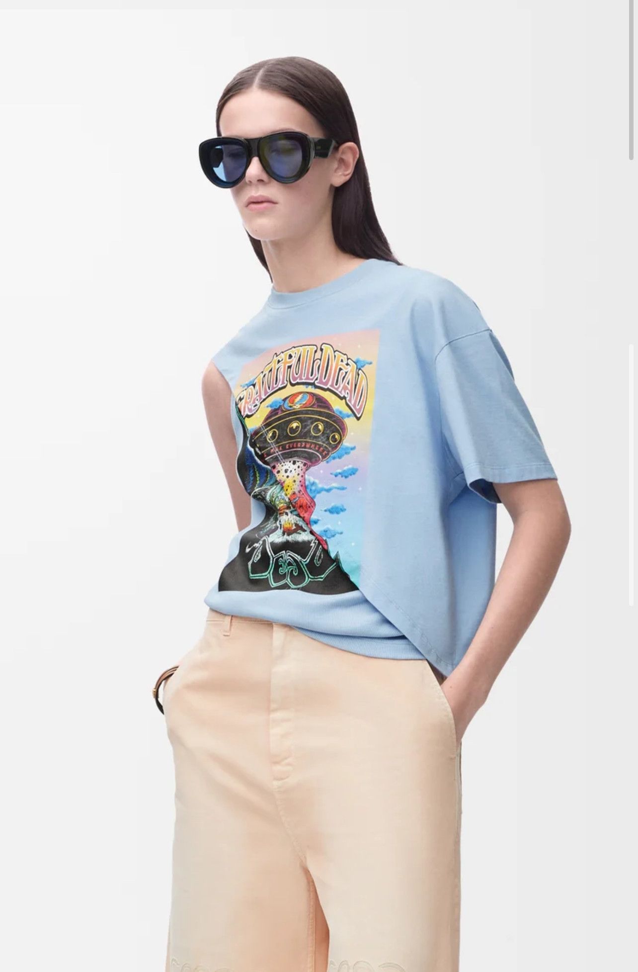Grateful Dead × Loewe Loewe Grateful Dead Paula’s Ibiza Draped Top In Cotton Size S / US 4 / IT 40 - 3 Thumbnail