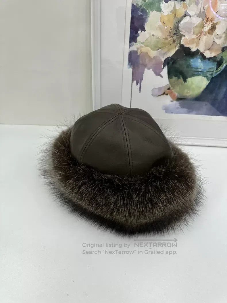 Hermes Hermes size 57 Sheepskin and mink fur leisure hat reversibl Size ONE SIZE - 1 Thumbnail