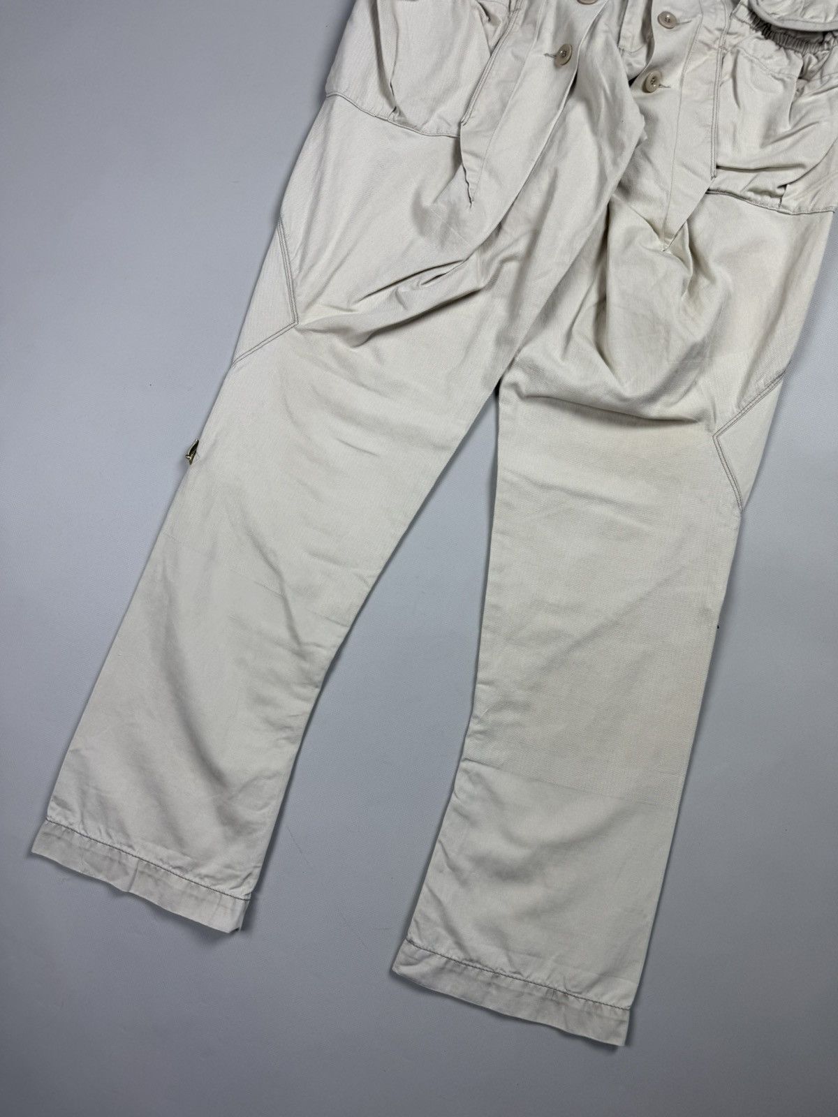 Marithe + Francois Girbaud × Vintage Girbaud Vintage Avant-Garde Cargo Pockets Baggy Chino Pants Size US 32 / EU 48 - 3 Thumbnail