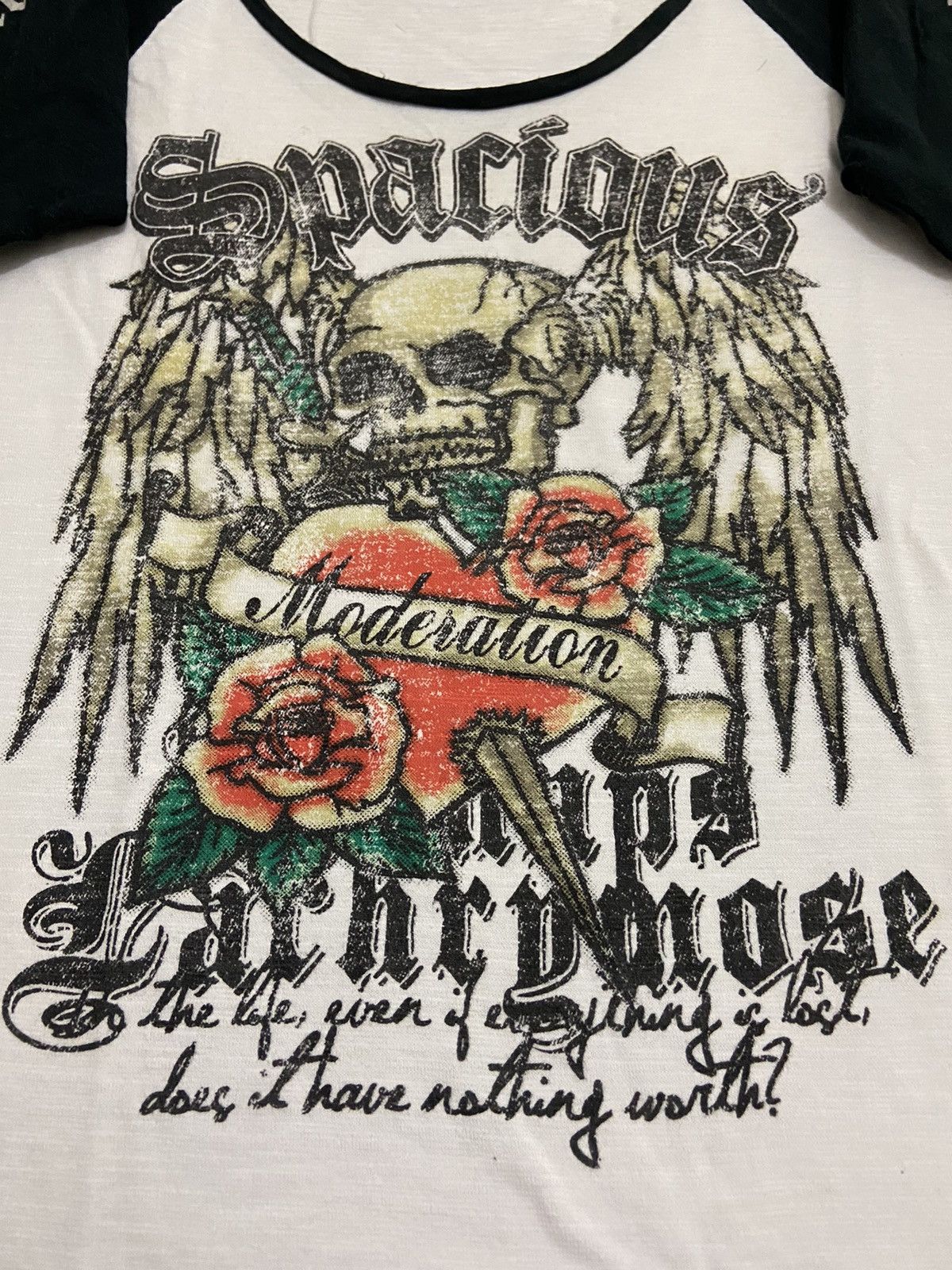 Vintage Y2K galyge half sleeve t-shirt punk skulls Size S / US 4 / IT 40 - 3 Thumbnail