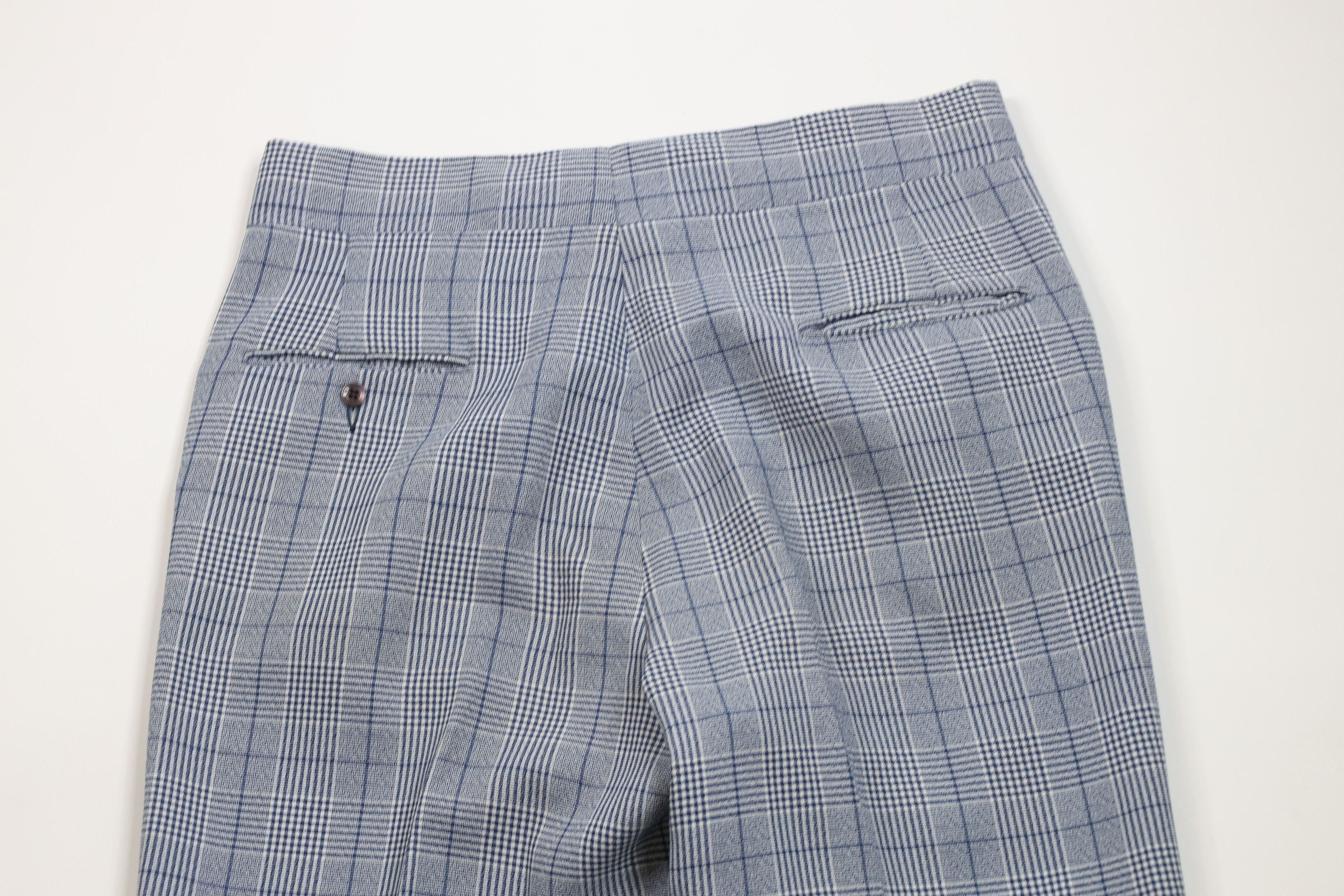 Vintage Vintage 70s Streetwear Wide Leg Chino Pants Blue Plaid USA Size US 32 / EU 48 - 9 Thumbnail