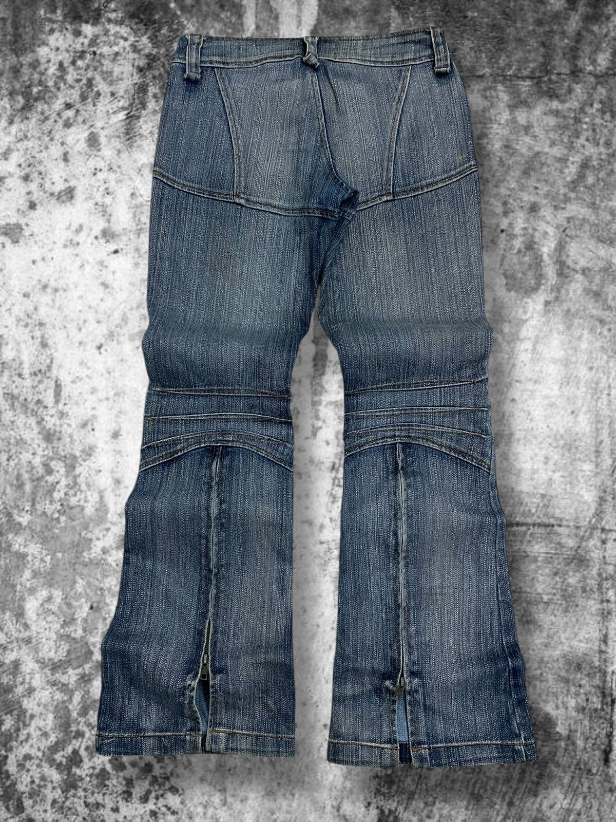 Japanese Brand Vintage Japan Designer 90’s Crest Jeans Flared Trible Denim Size US 29 - 6 Thumbnail