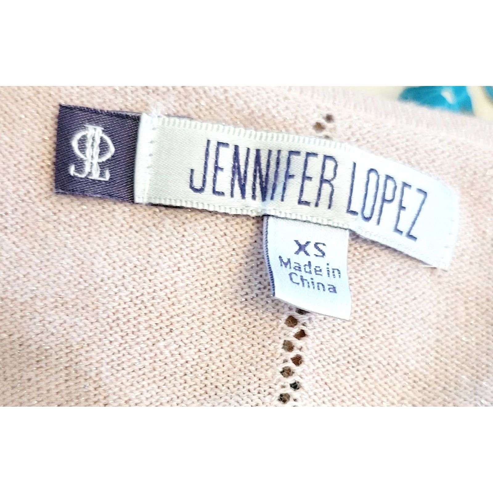 Pinko jennifer lopez Sweater Knit Top Womens XS Pale Pink Sparkly Lightweight Bi Level Size XS / US 0-2 / IT 36-38 - 3 Thumbnail